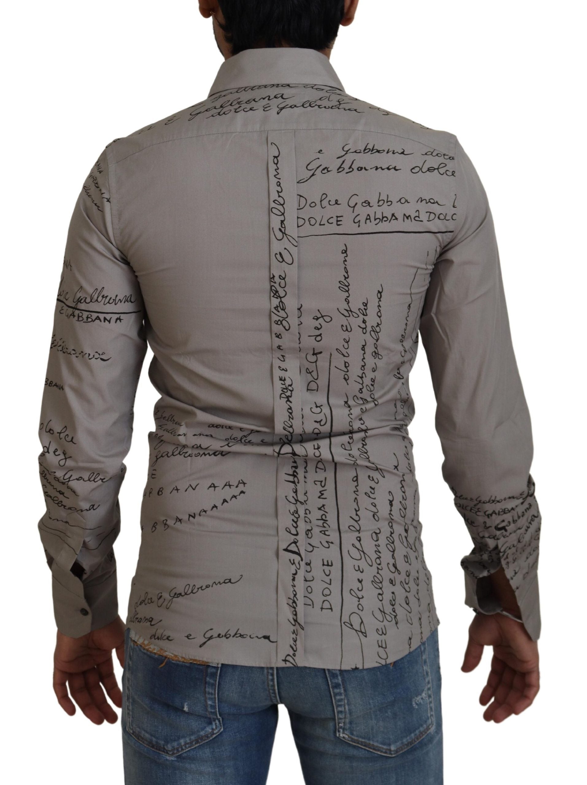 Dolce &amp; Gabbana Elegantes Slim Fit-Hemd aus Baumwolle