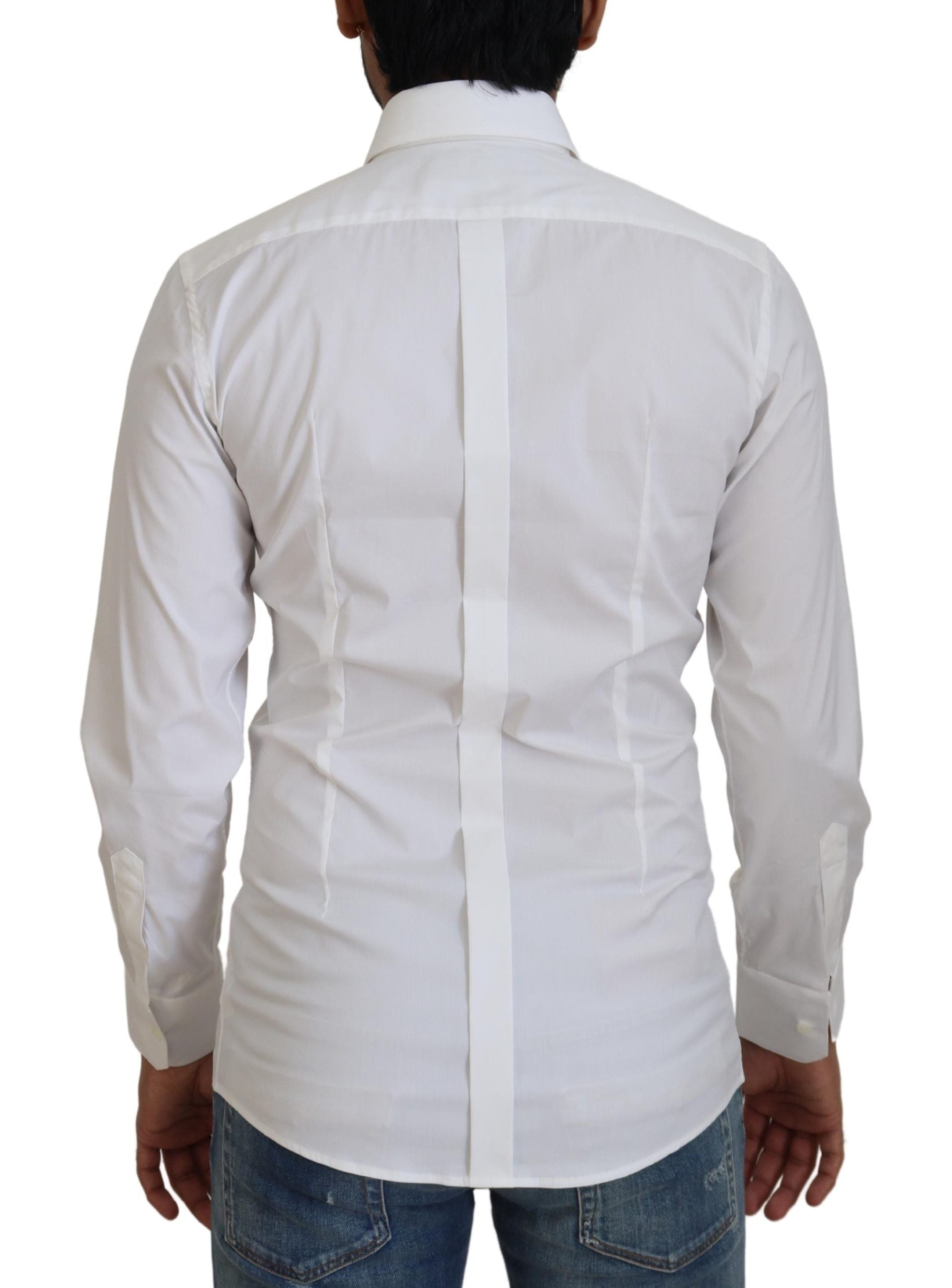 Dolce &amp; Gabbana – Strahlend weißes Slim-Fit-Hemd
