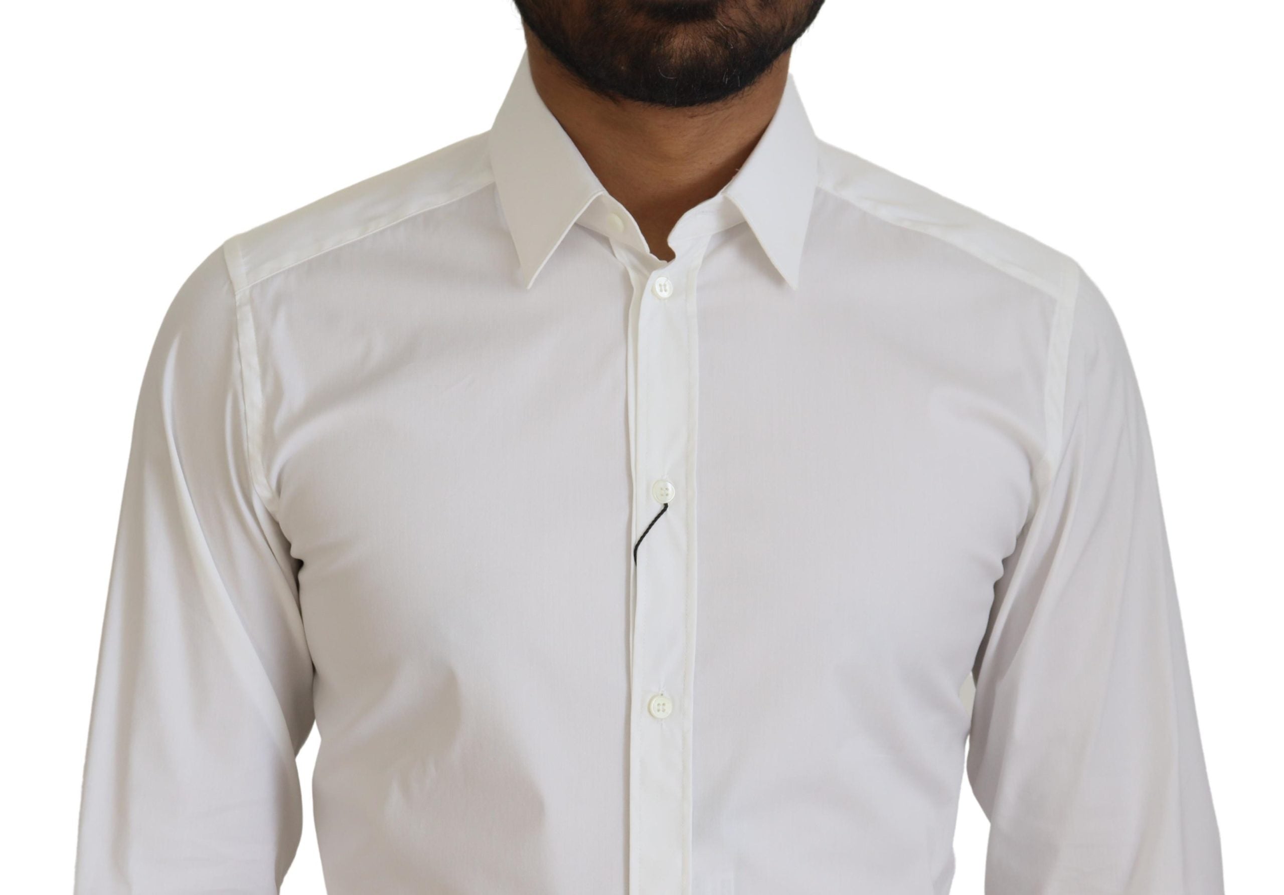 Dolce &amp; Gabbana – Strahlend weißes Slim-Fit-Hemd