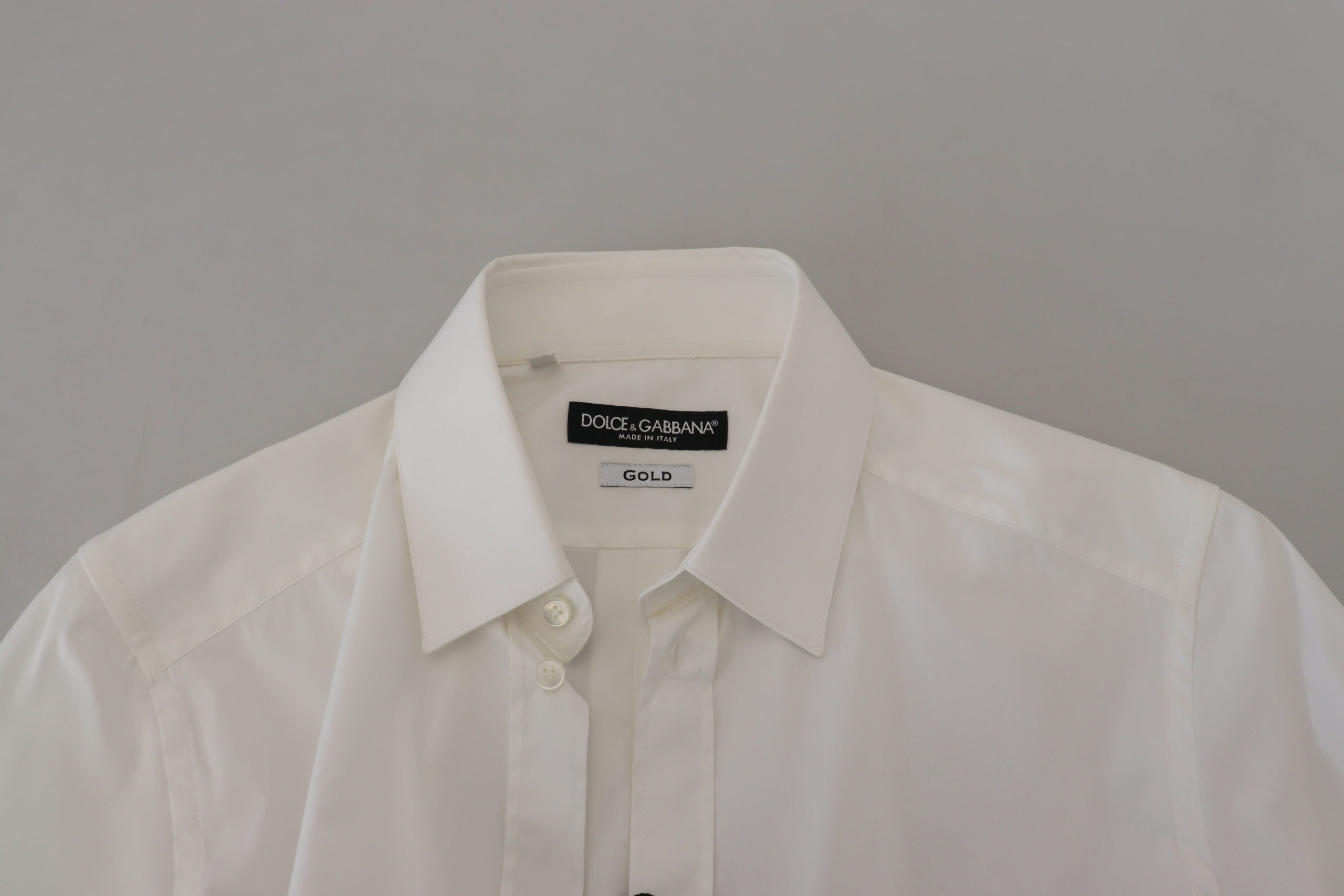 Dolce &amp; Gabbana – Strahlend weißes Slim-Fit-Hemd