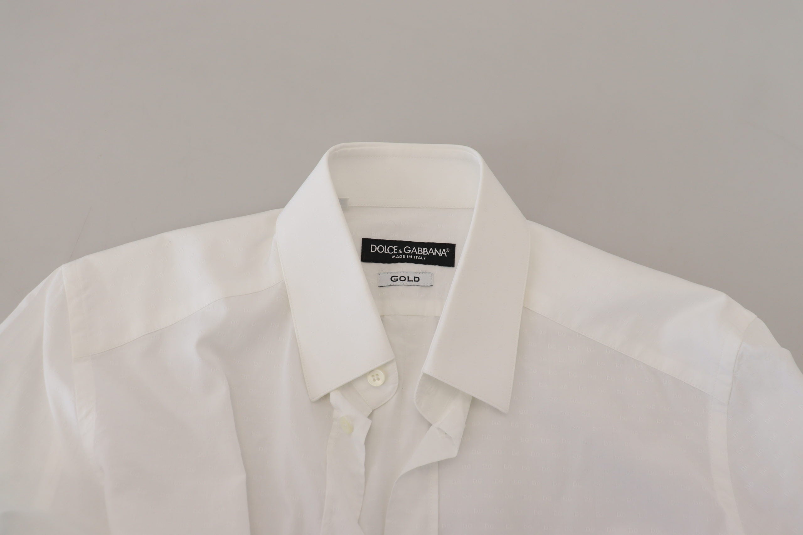 Dolce &amp; Gabbana Elegantes weißes Baumwollhemd Slim Fit