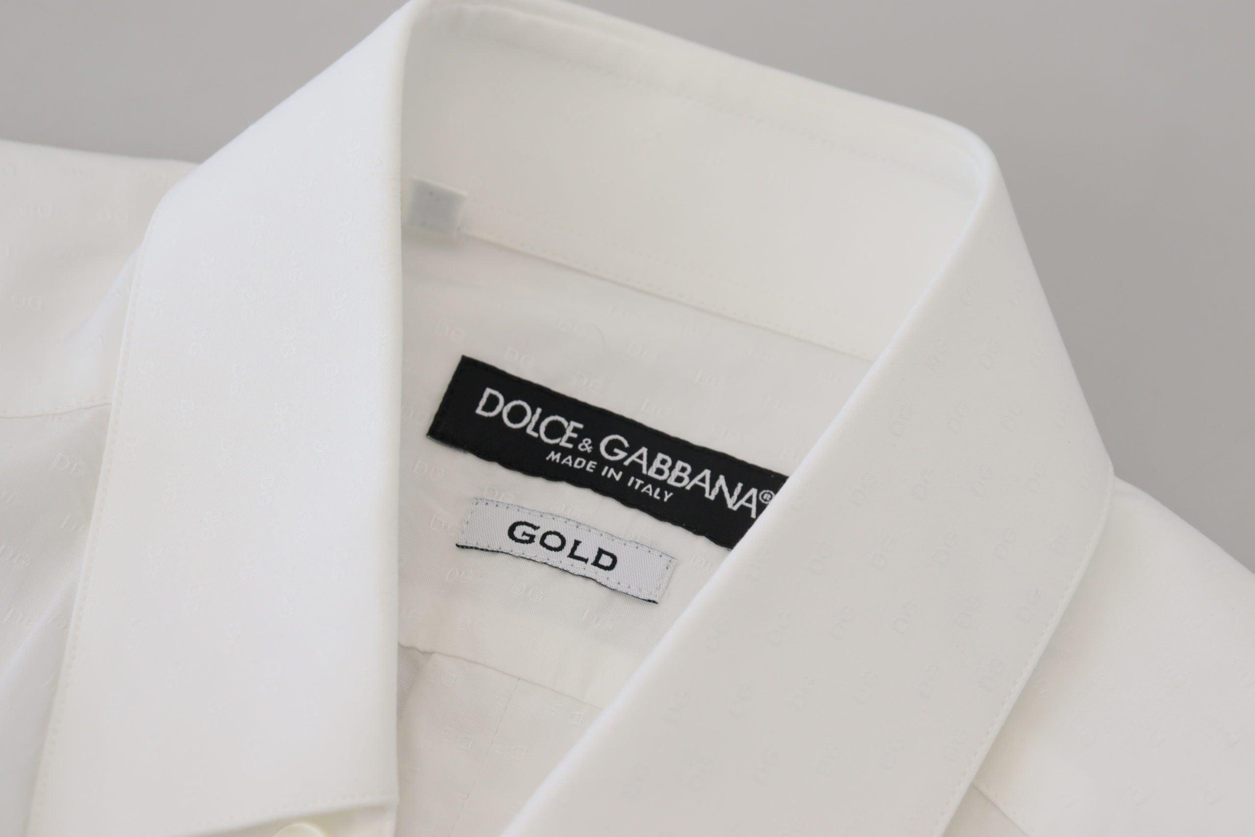 Dolce &amp; Gabbana Elegantes weißes Baumwollhemd Slim Fit