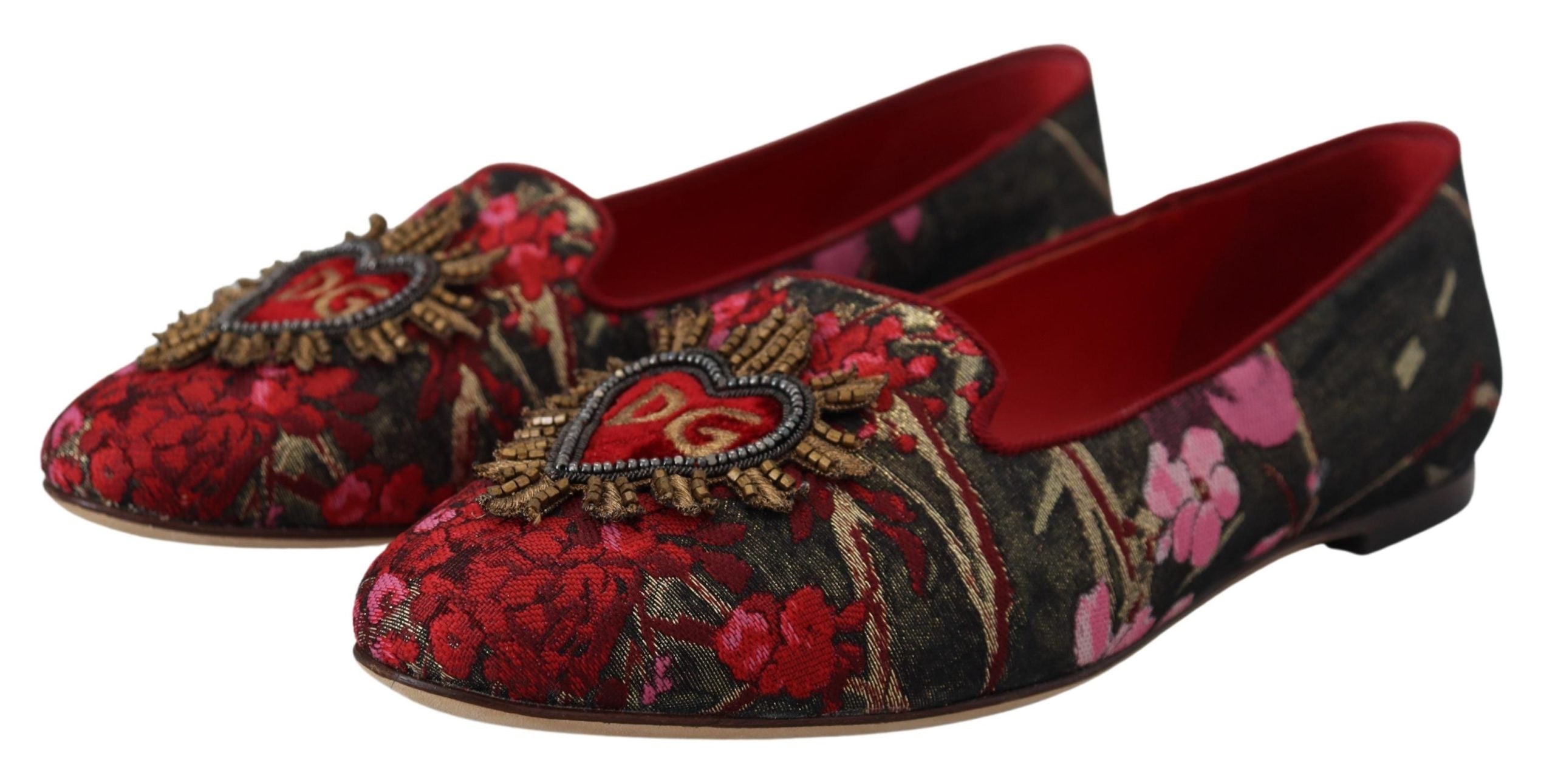 Pantofi sport Dolce &amp; Gabbana din piele și material textil multicolor cu etichetă Sacred Heart
