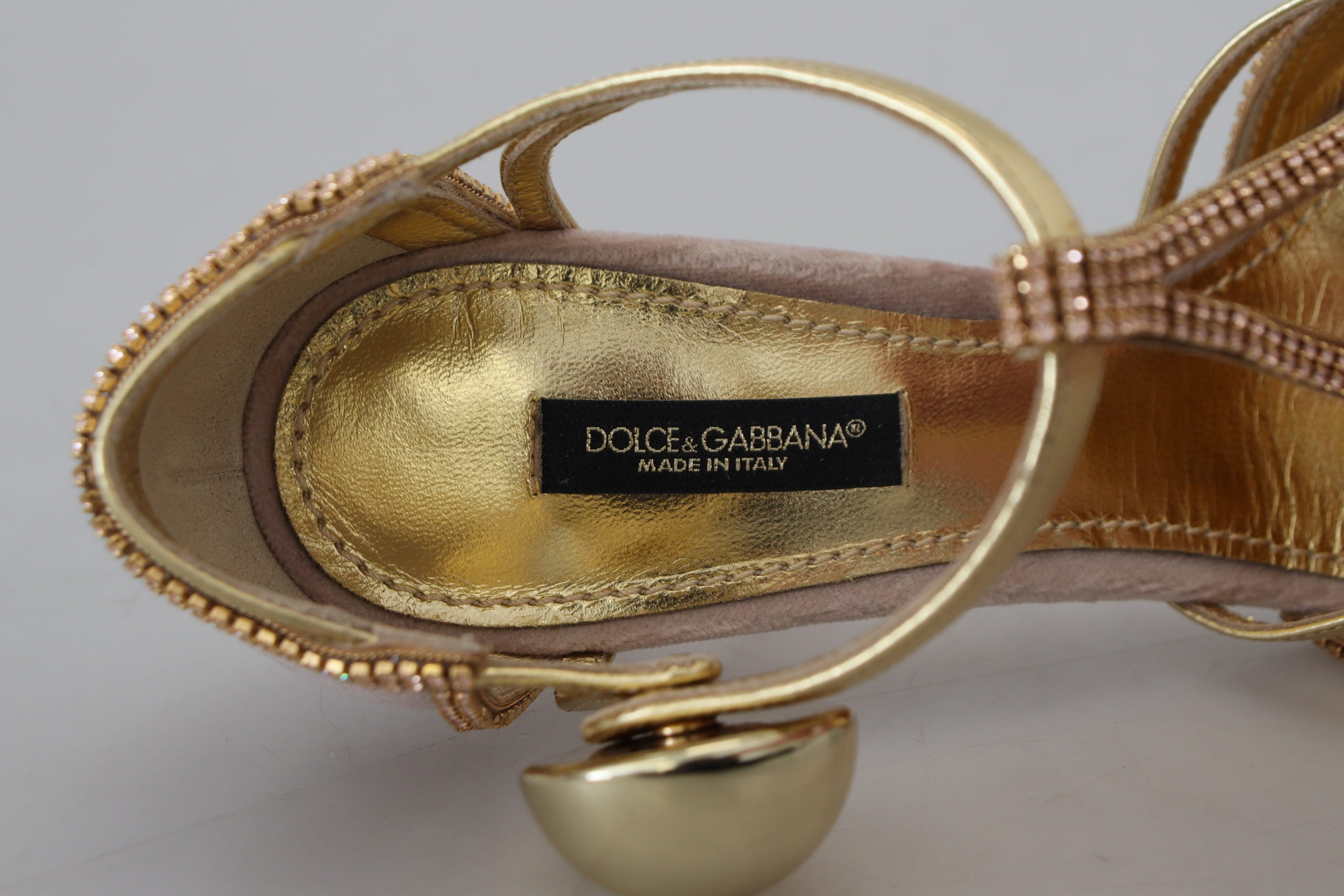 Dolce &amp; Gabbana Elegante rosa Kristall-Pumps mit hohem Absatz