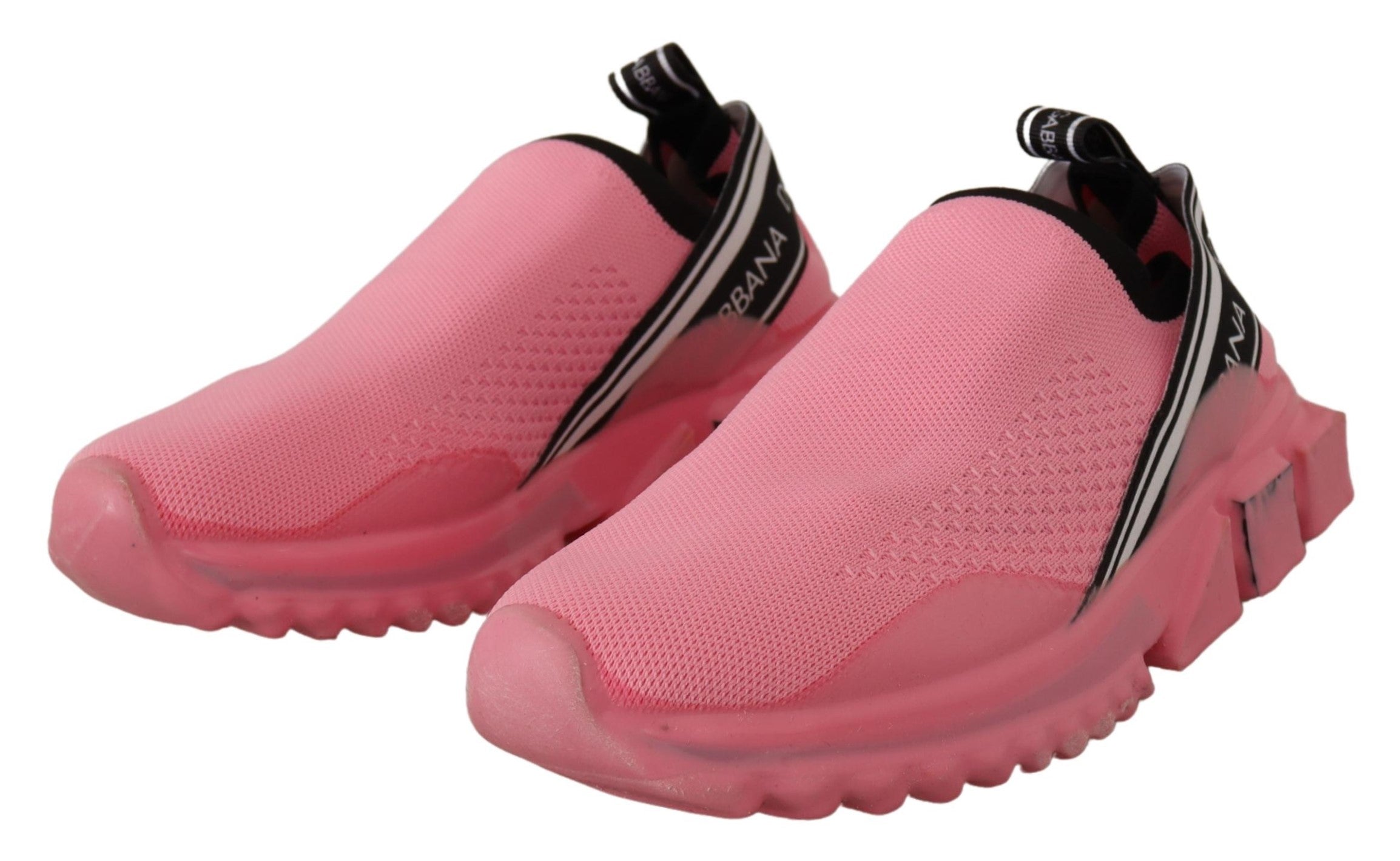 Dolce &amp; Gabbana Schicke rosa Sorrento Slip-On-Sneaker