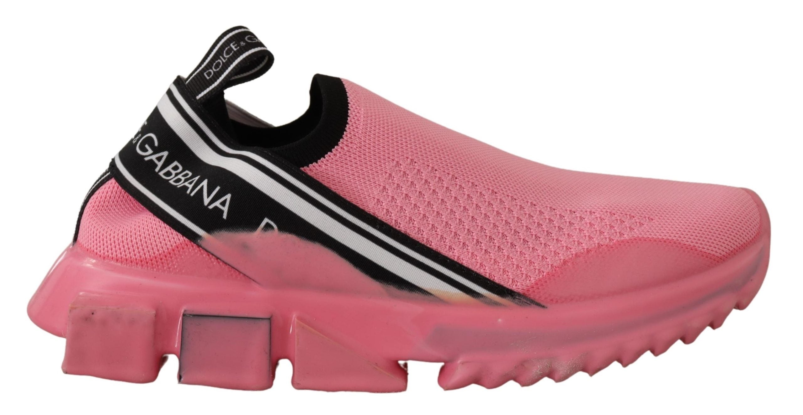 Dolce &amp; Gabbana Schicke rosa Sorrento Slip-On-Sneaker