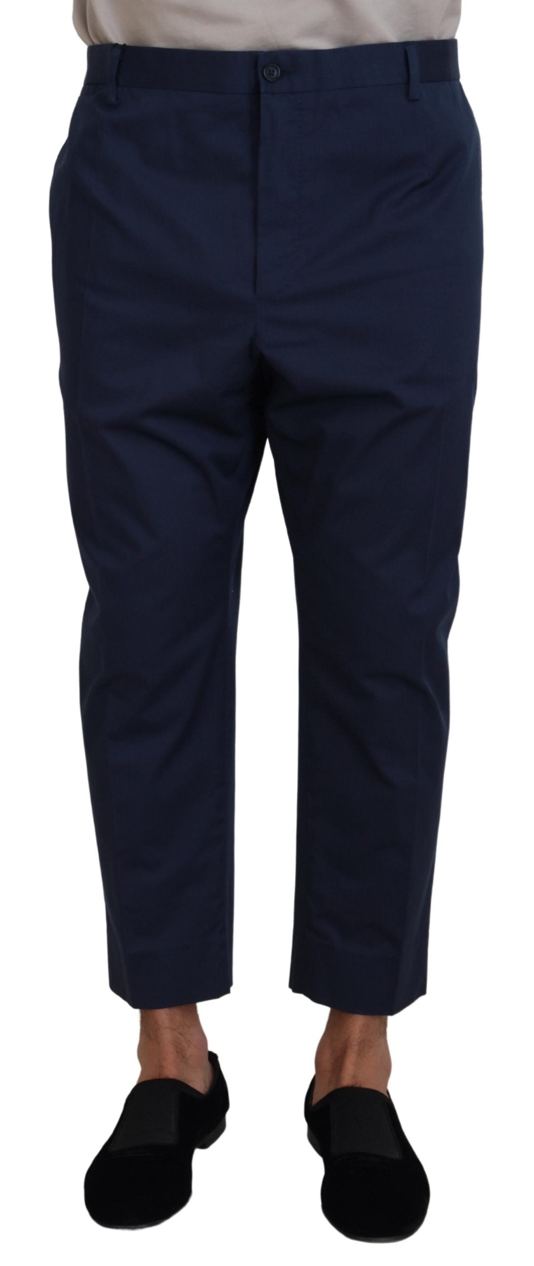 Pantaloni Dolce &amp; Gabbana Chic Crop din amestec de lână