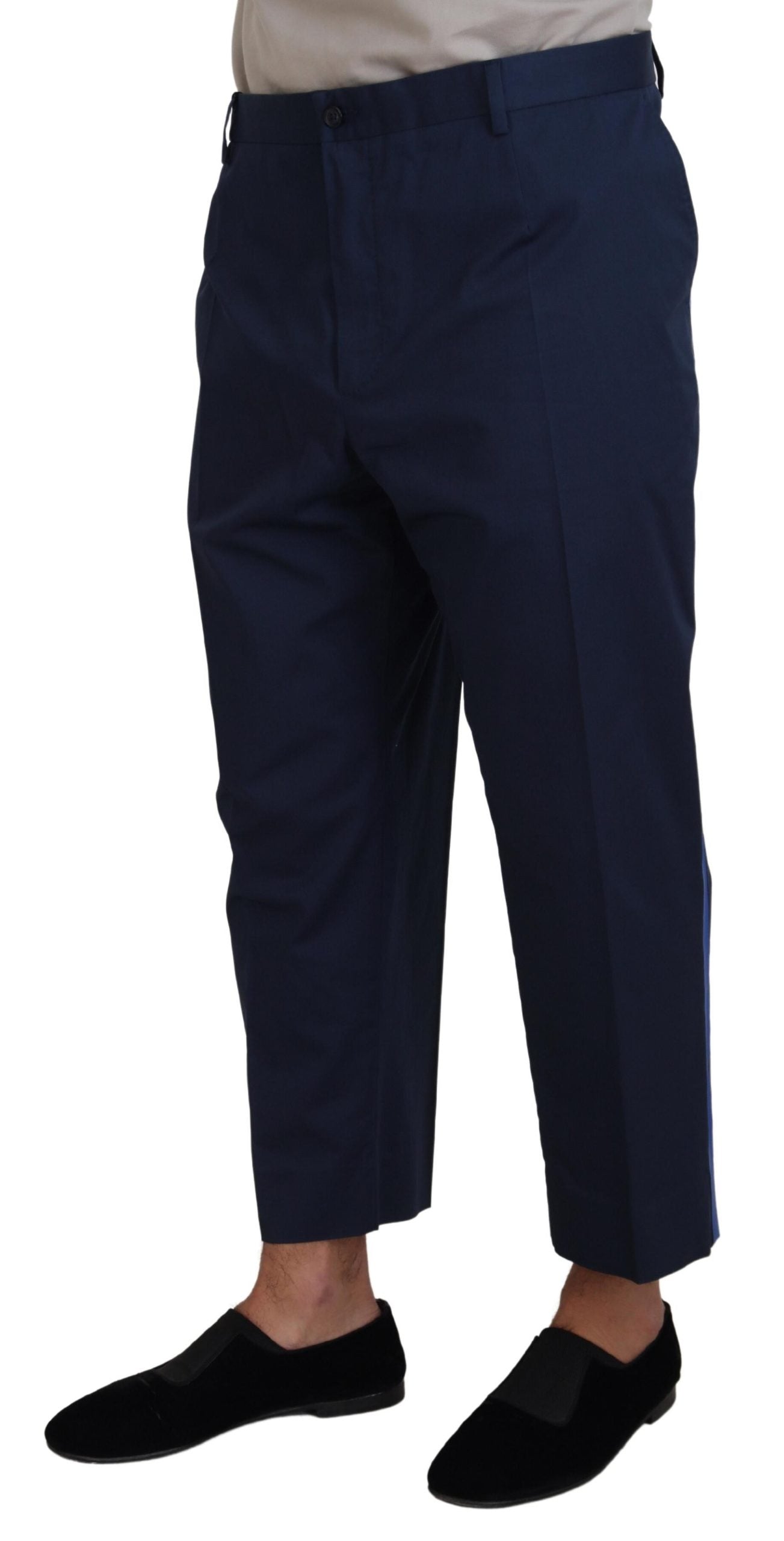 Pantaloni Dolce &amp; Gabbana Chic Crop din amestec de lână