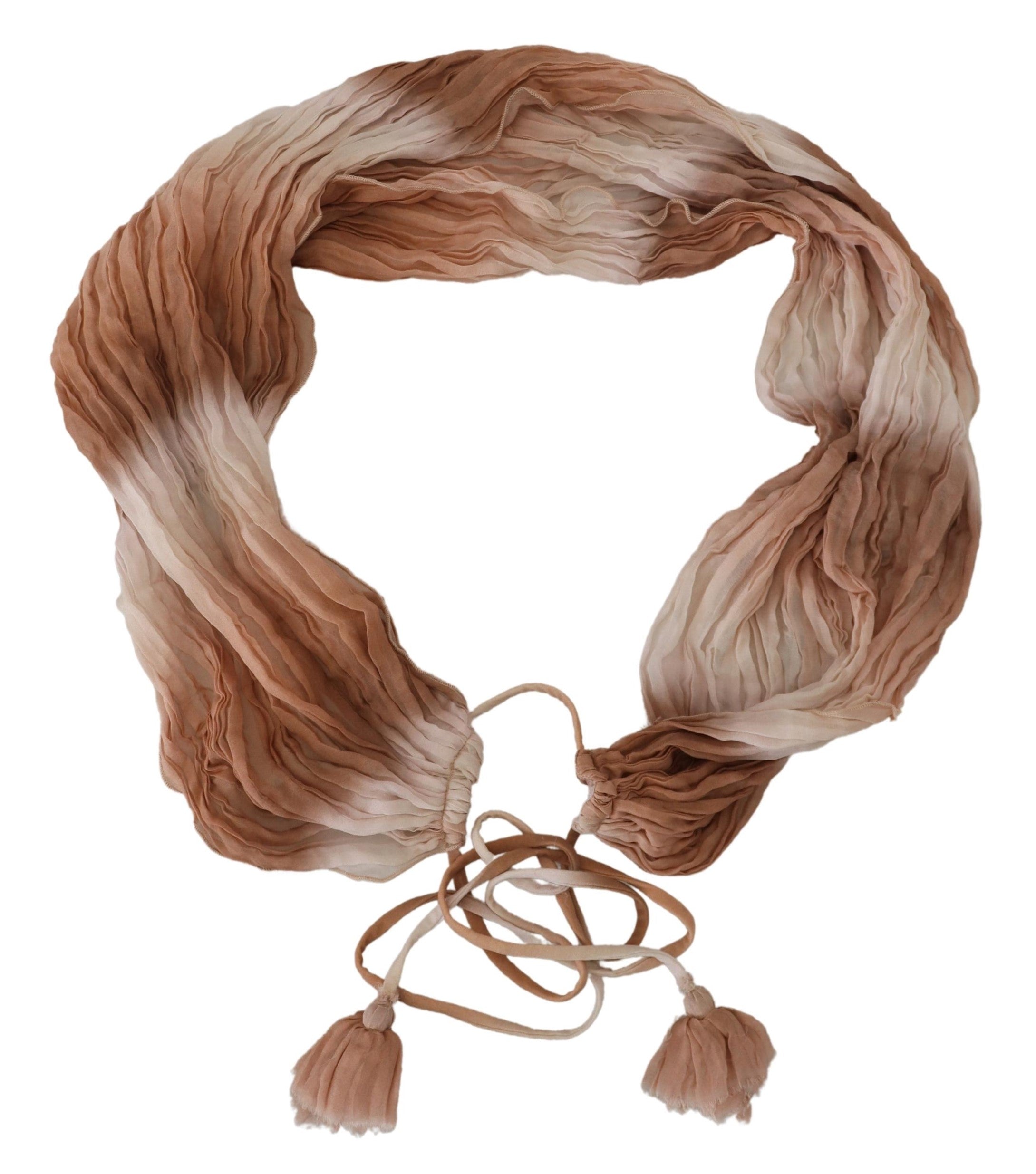 Ermanno Scervino Chic Multicolor Silk Wrap Shawl Fular