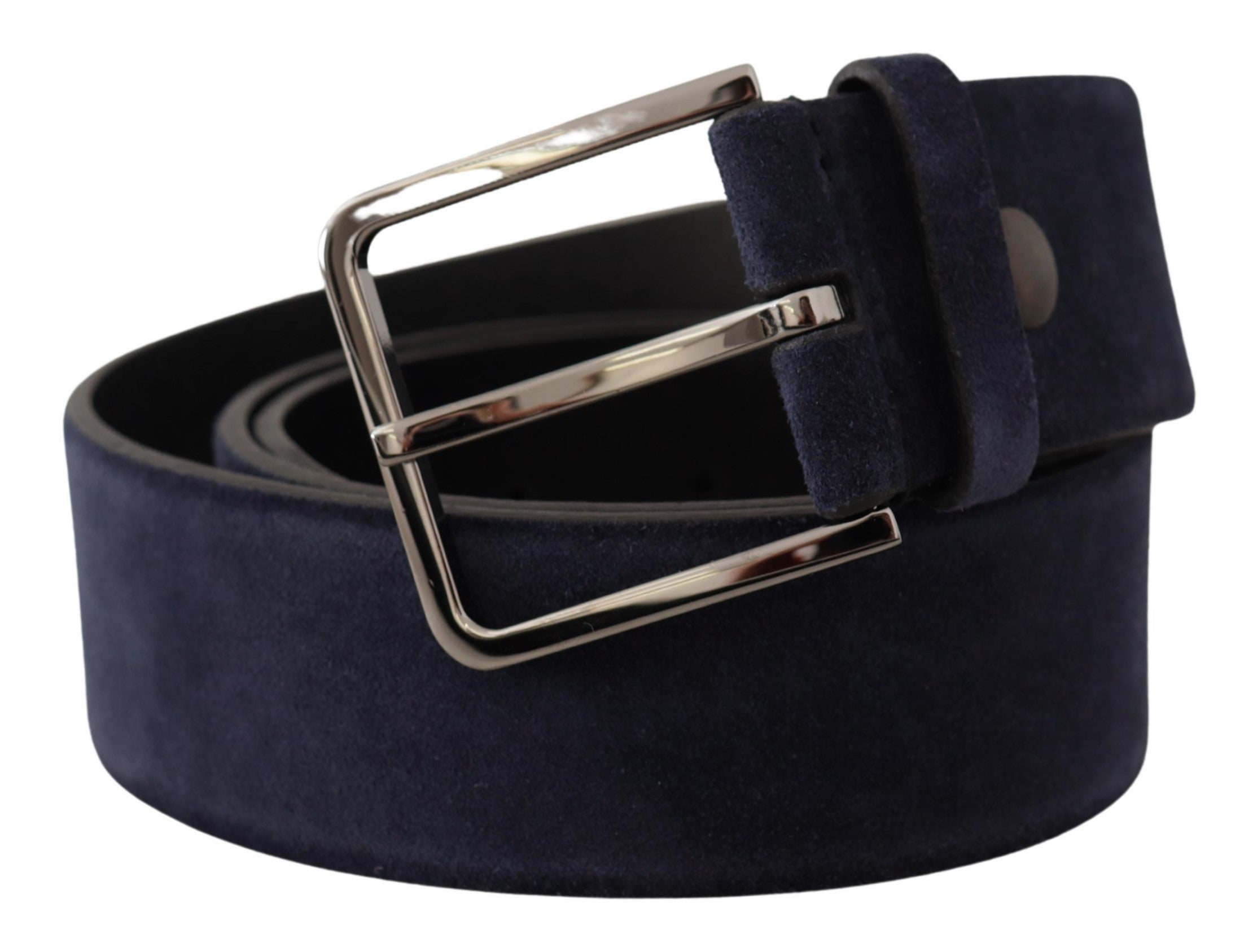 Curea din piele catifelată Dolce &amp; Gabbana bleumarin Elegance