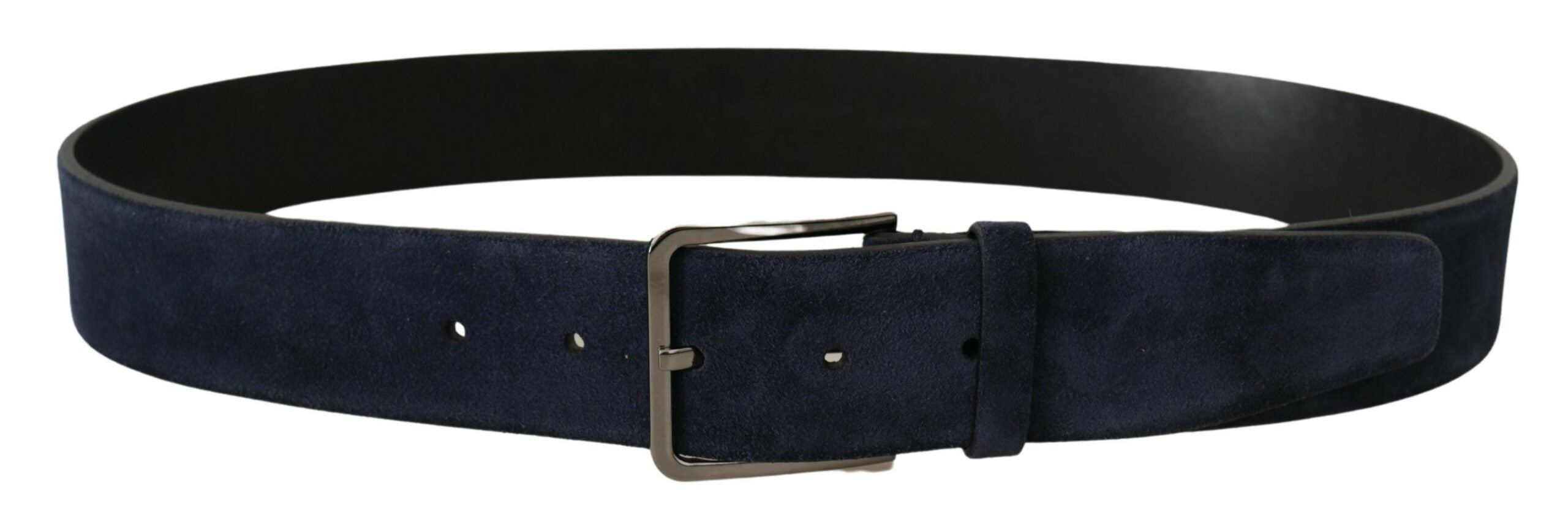 Curea din piele catifelată Dolce &amp; Gabbana bleumarin Elegance