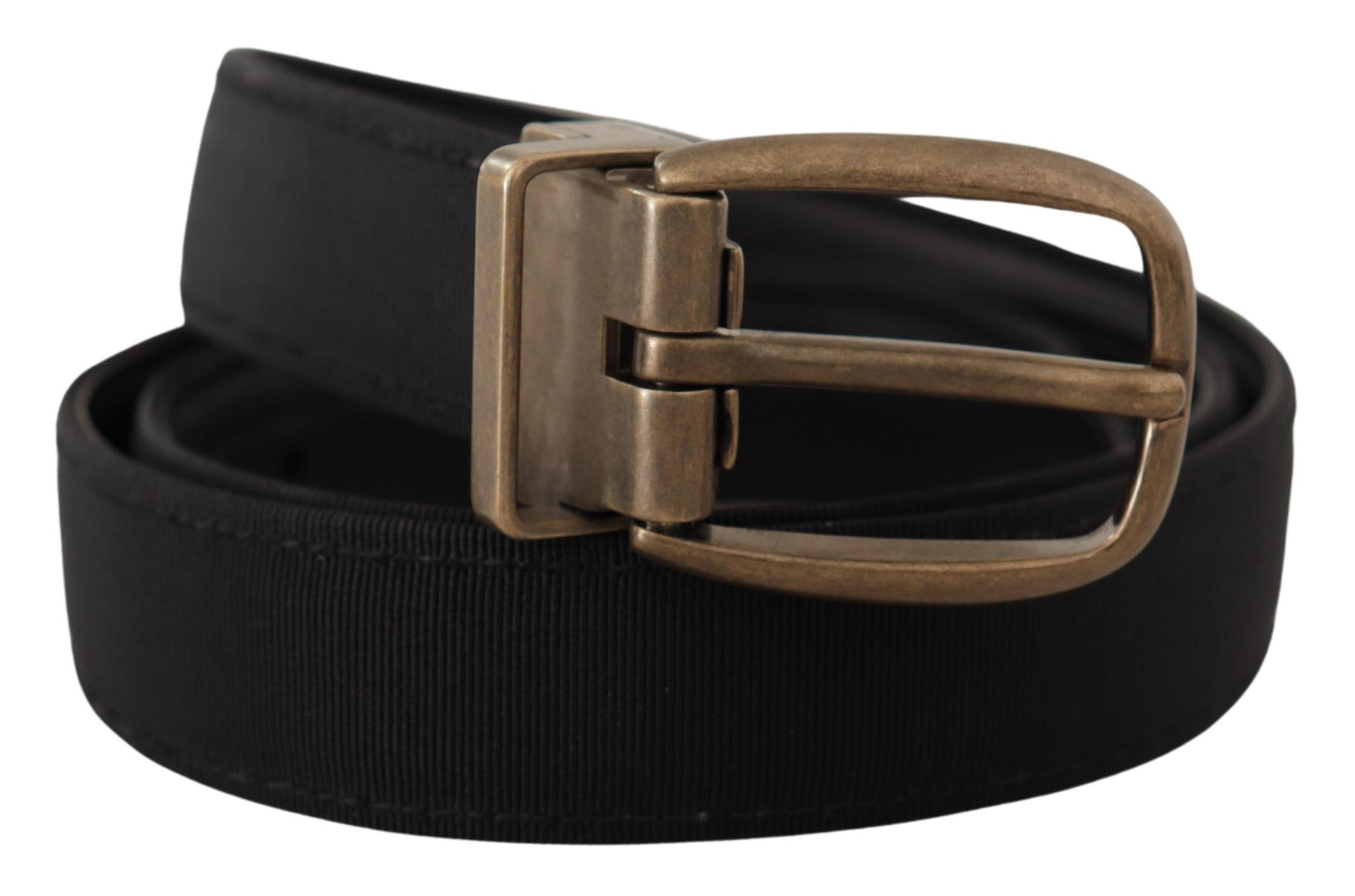 Curea elegantă din piele grograin Dolce &amp; Gabbana - Negru