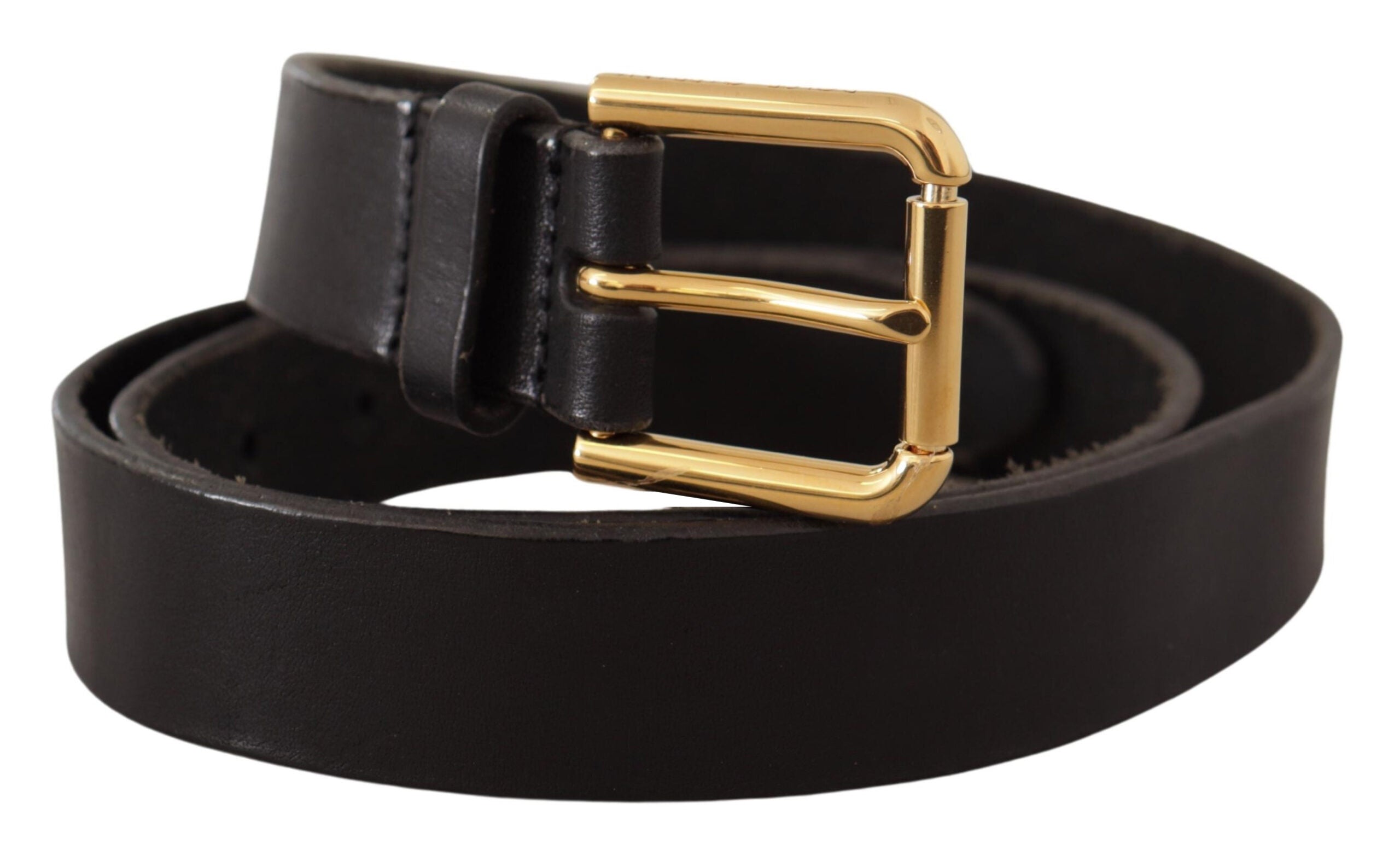 Curea elegantă din piele Dolce &amp; Gabbana cu cataramă metalică