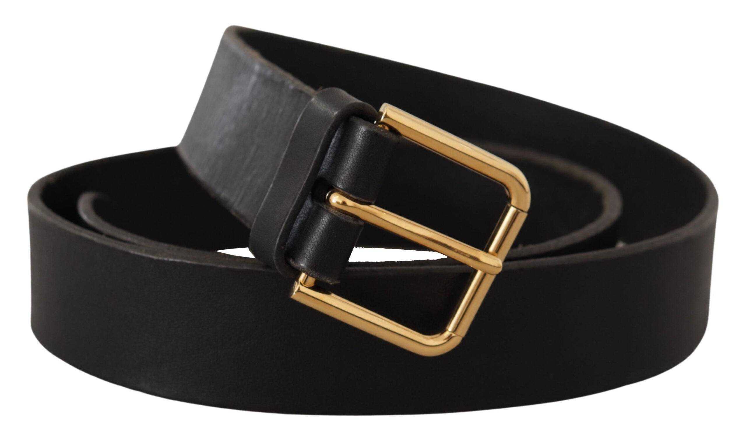 Curea elegantă din piele Dolce &amp; Gabbana cu cataramă metalică