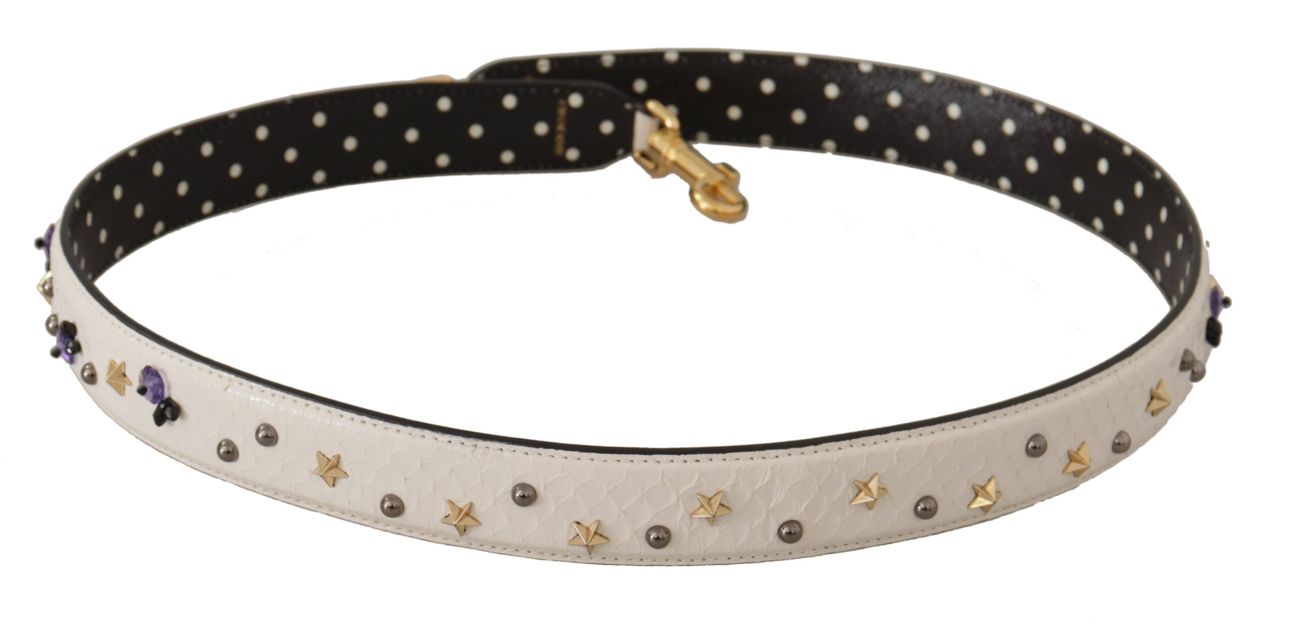 Dolce &amp; Gabbana Accesoriu elegant cu curea de umăr din piele albă
