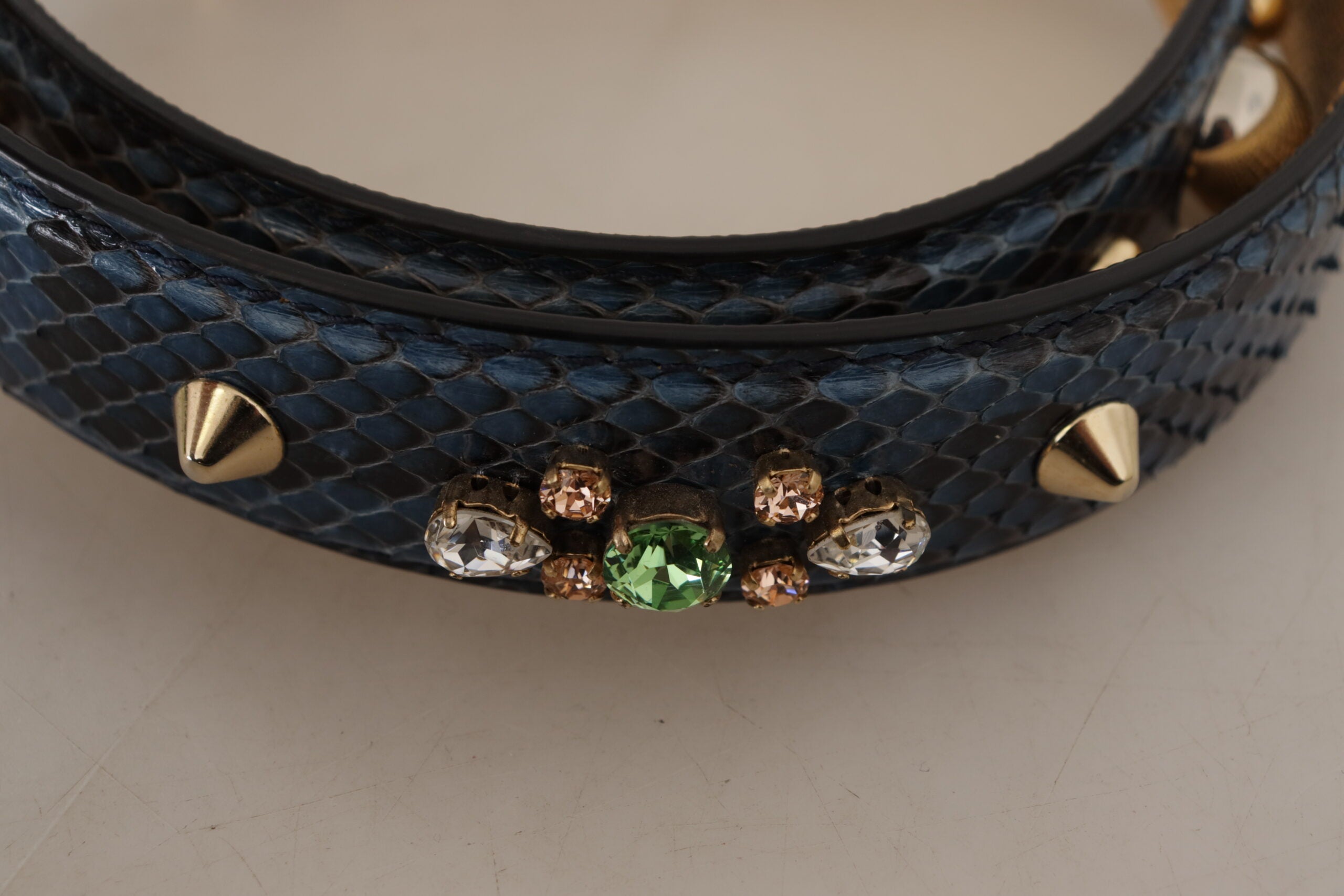 Dolce &amp; Gabbana Geantă de umăr elegantă din piele cu curea albastră