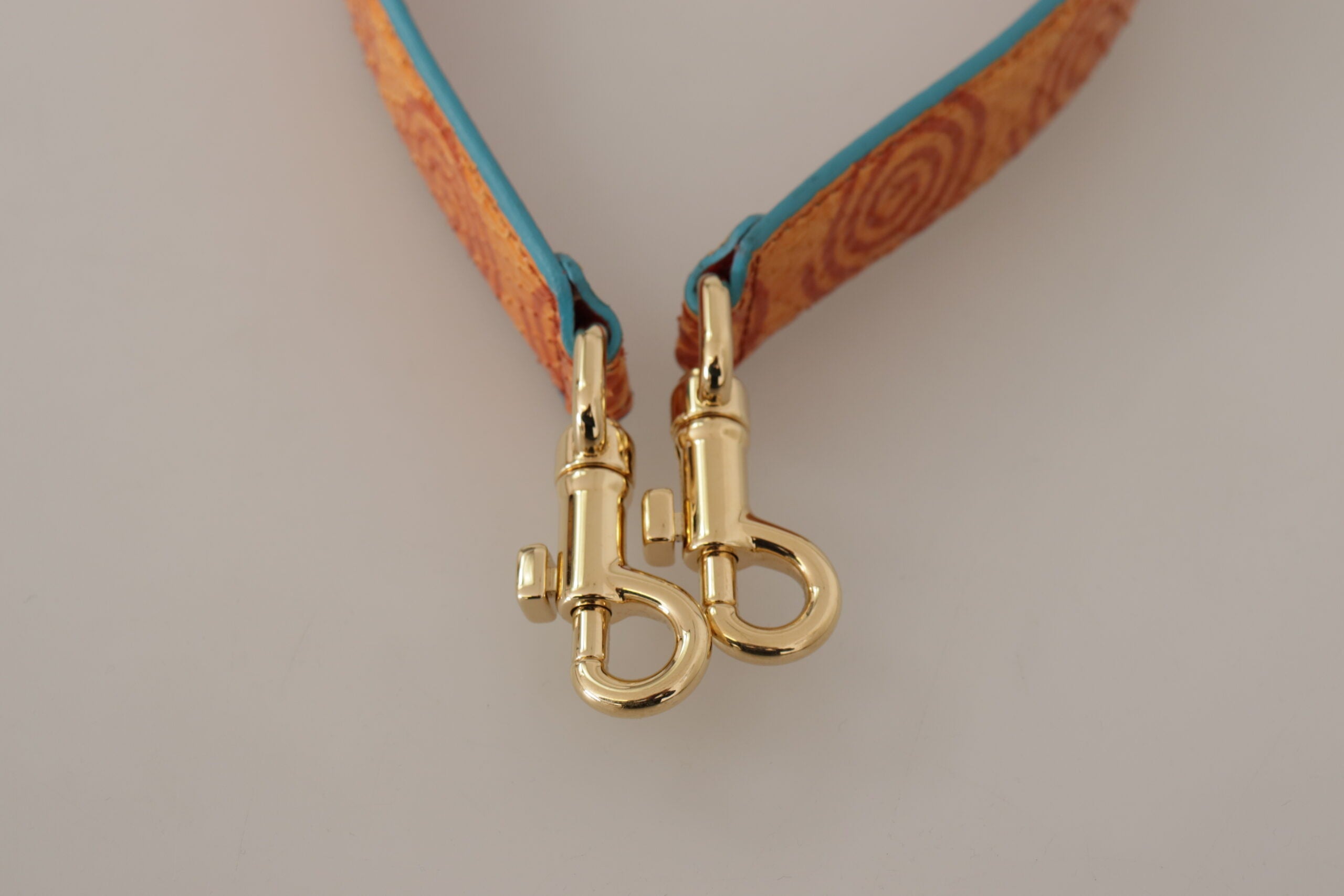 Dolce &amp; Gabbana Accesoriu cu curea de umăr din piele portocalie Chic