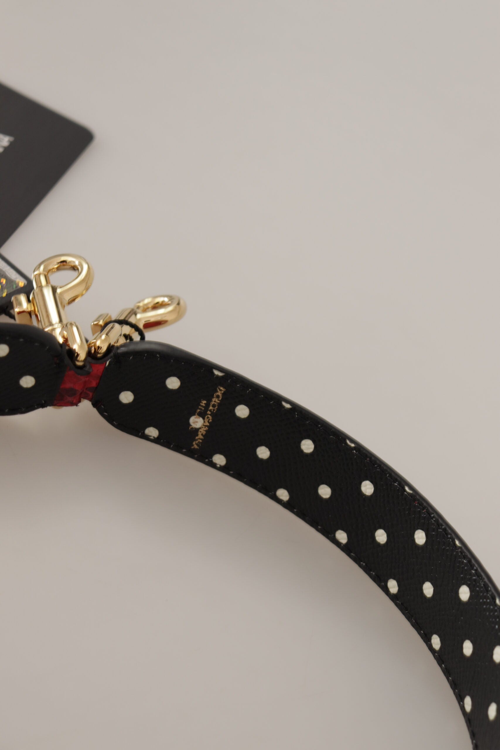 Curea de umăr elegantă din piele roșie de piton Dolce &amp; Gabbana