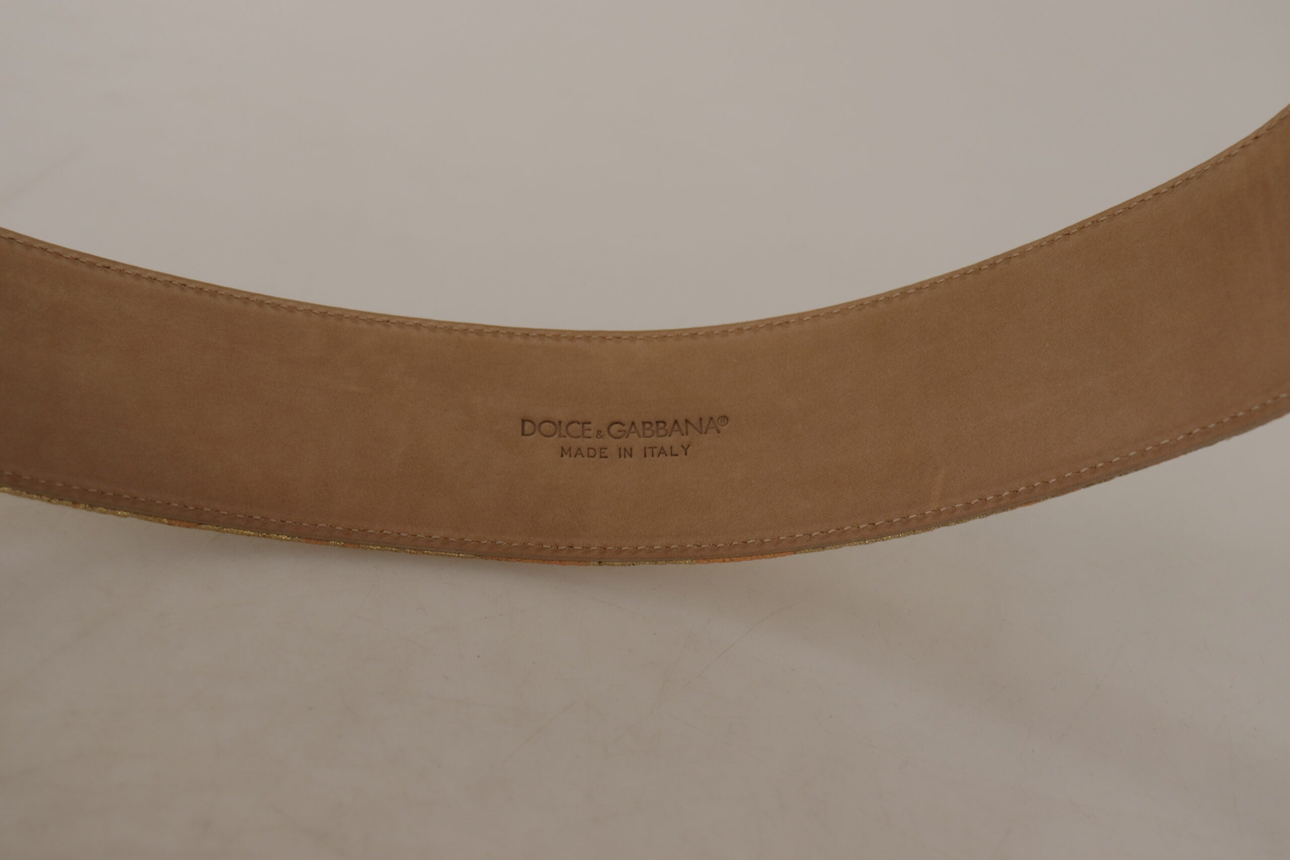 Dolce &amp; Gabbana Eleganter Ledergürtel mit Logo-Schnalle