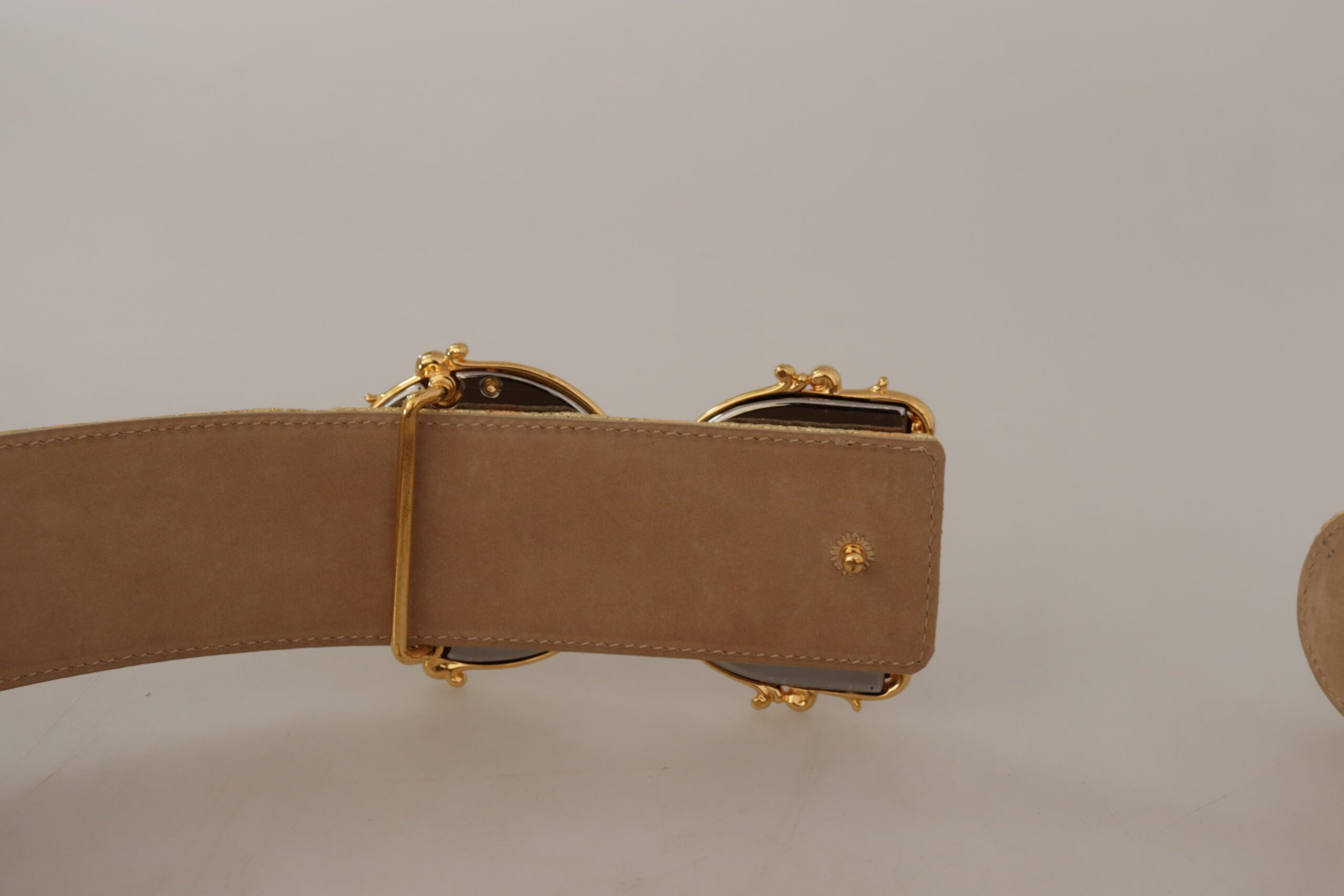 Dolce &amp; Gabbana Eleganter Ledergürtel mit Logo-Schnalle
