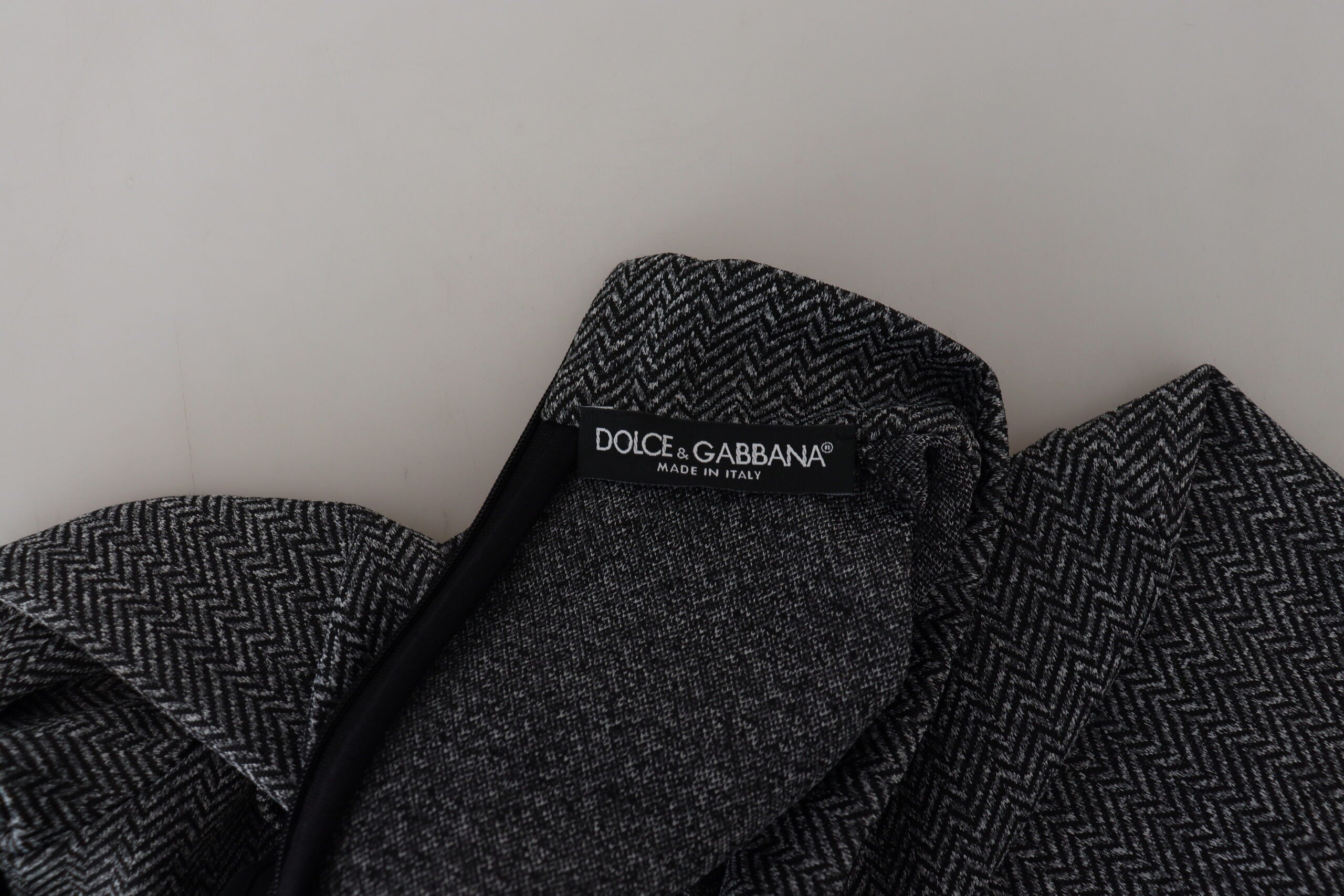 Pulover elegant Dolce &amp; Gabbana gri închis