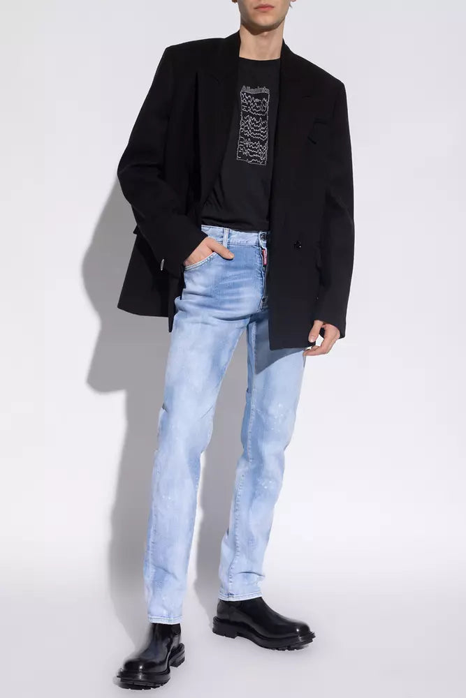 Dsquared² Hellblaue Baumwolljeans für Herren