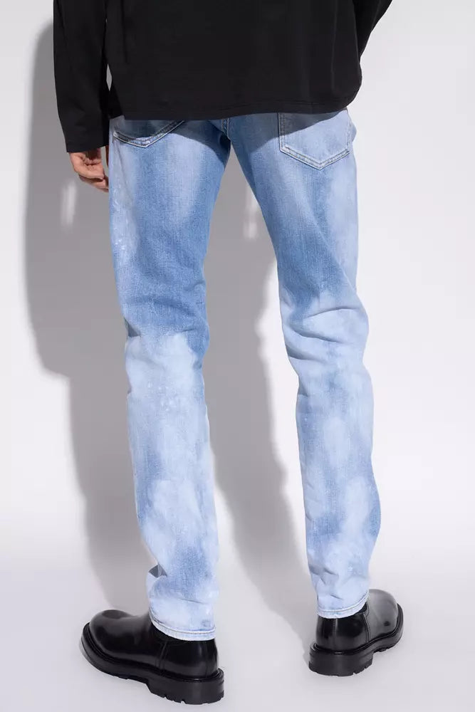 Dsquared² Hellblaue Baumwolljeans für Herren