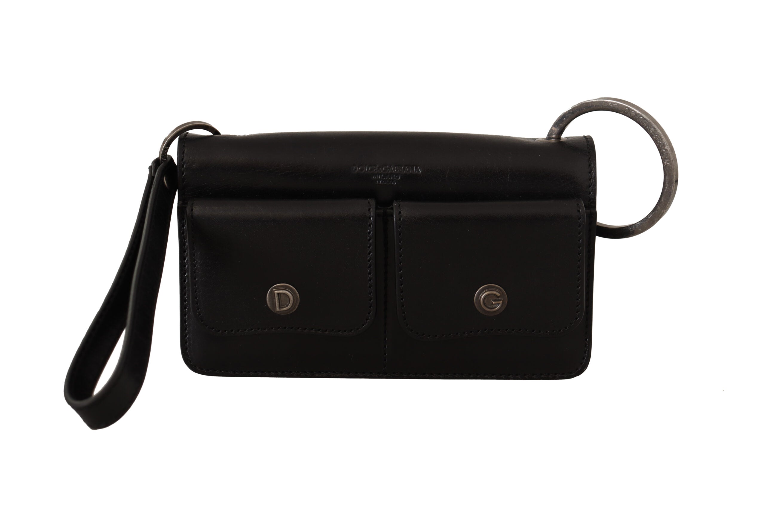 Dolce &amp; Gabbana – Elegante Mini-Geldbörse aus Leder in zeitlosem Schwarz