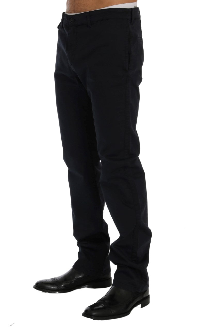GF Ferre Elegante blaue Stretchhose aus Baumwolle für Herren