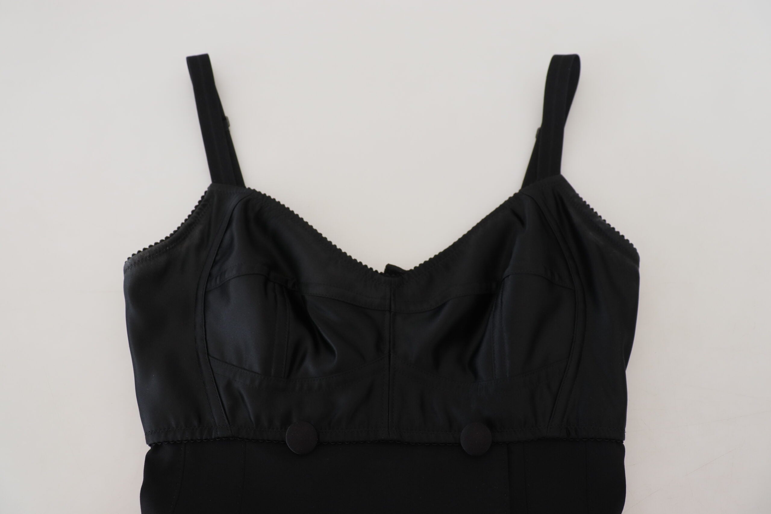 Rochie mini elegantă Dolce &amp; Gabbana neagră, cu model A, model teacă