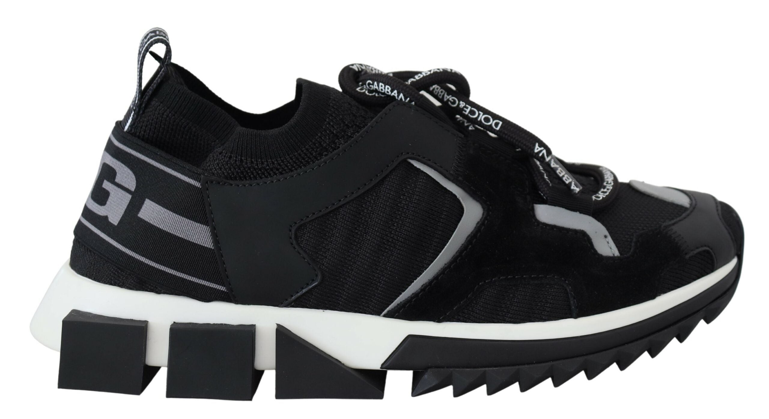 Dolce &amp; Gabbana – Chic Sorrento – Slip-On-Sneaker in Monochrom