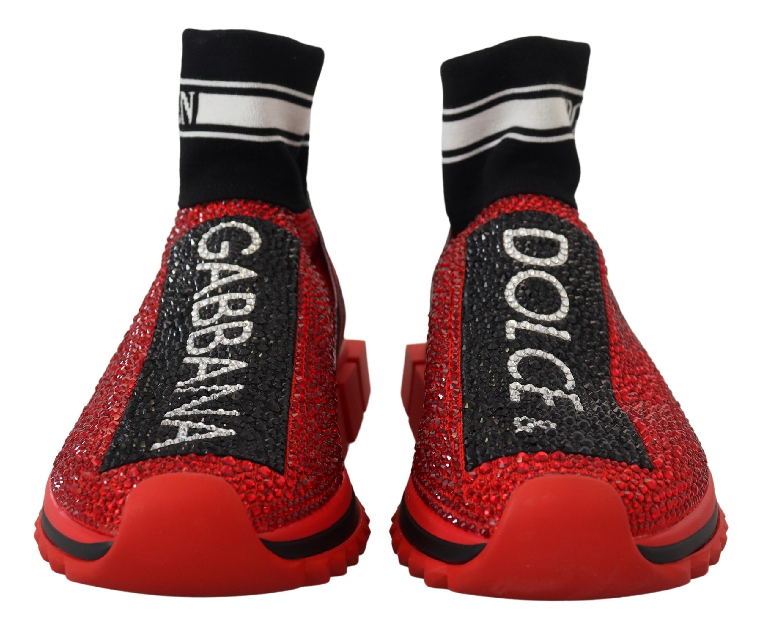 Dolce &amp; Gabbana – Exquisite Slip-On-Sneakers „Sorrento“ in Rot