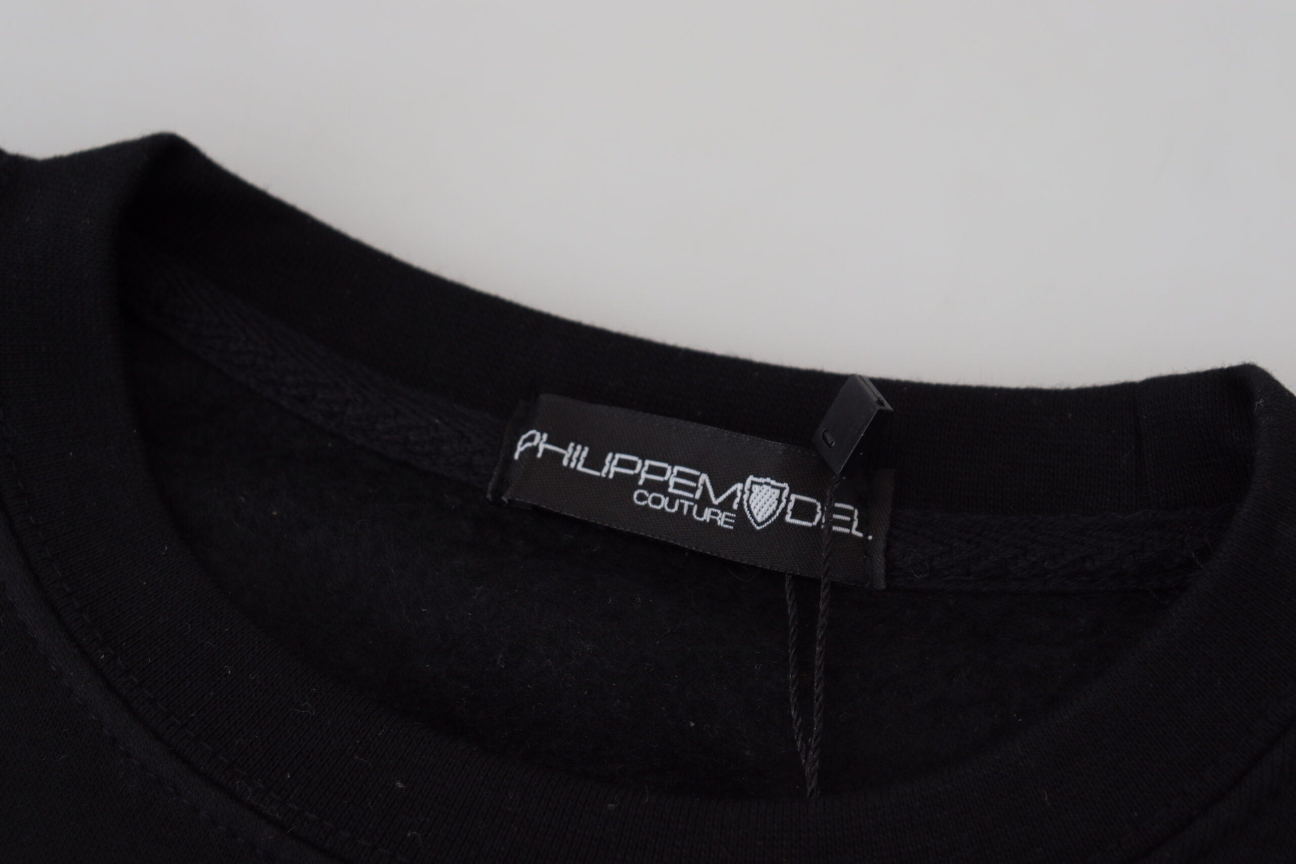 Philippe Model Chic Schwarz bedruckter Baumwollpullover