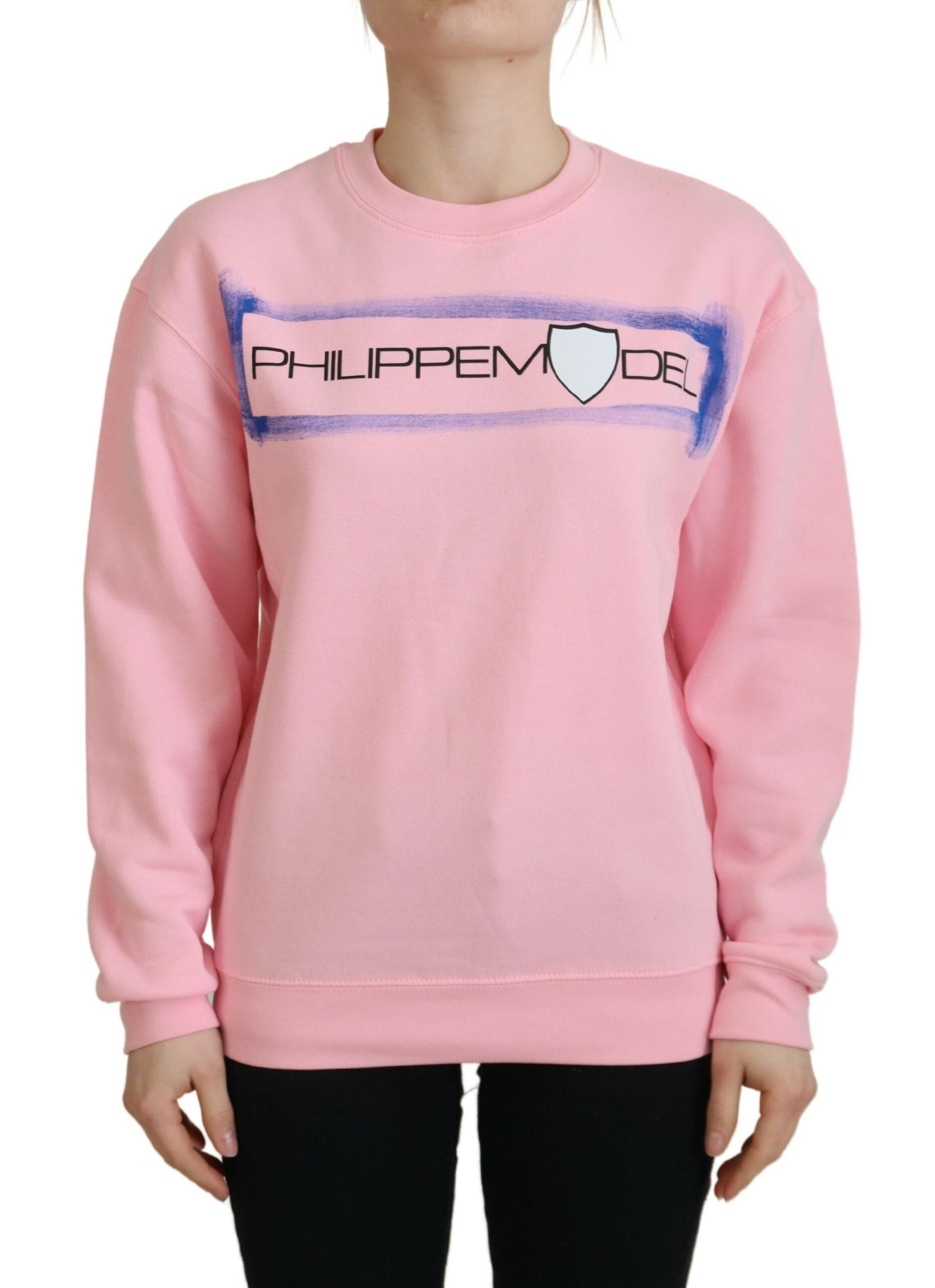 Philippe Model Eleganter rosa Langarmpullover