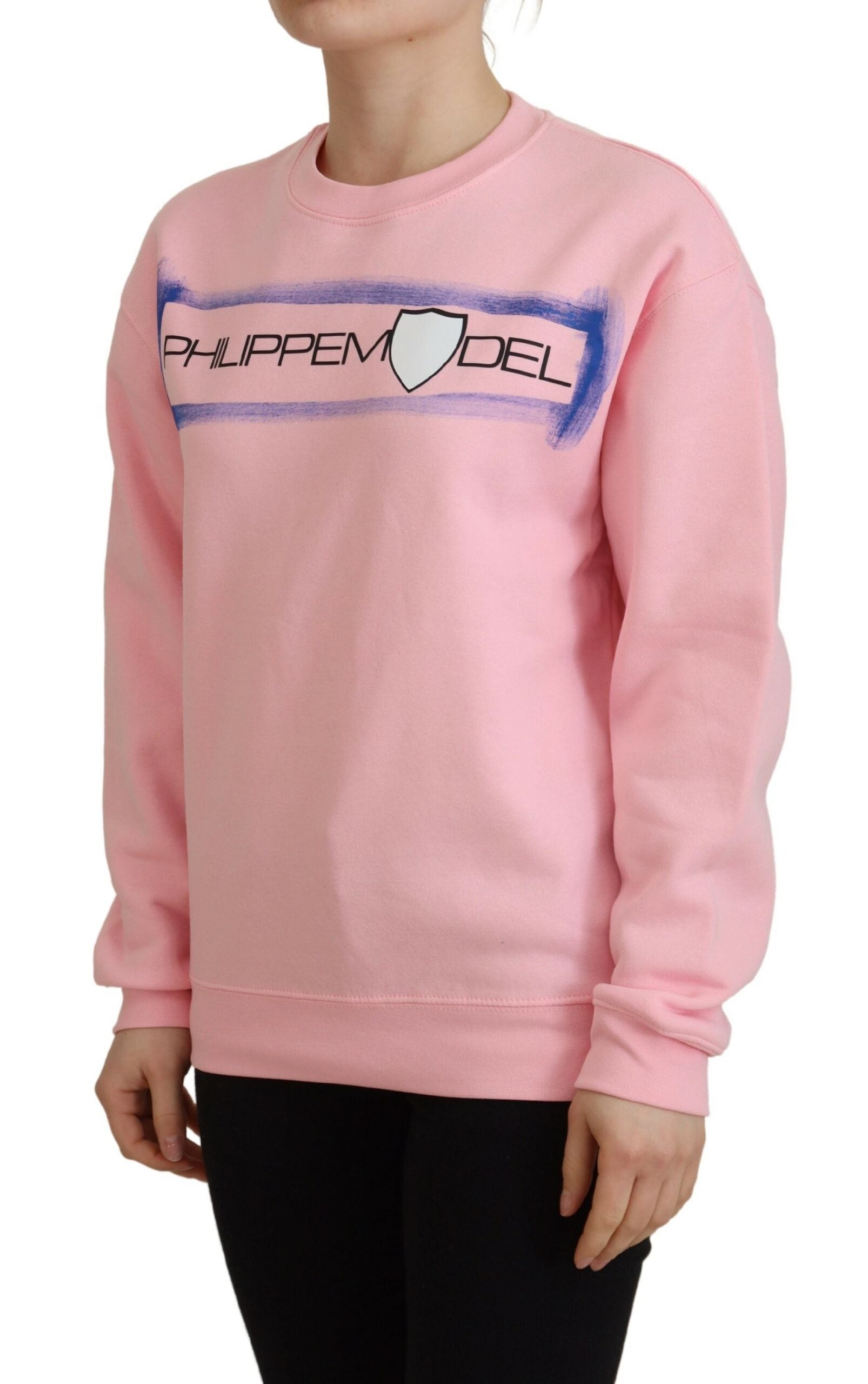 Philippe Model Eleganter rosa Langarmpullover