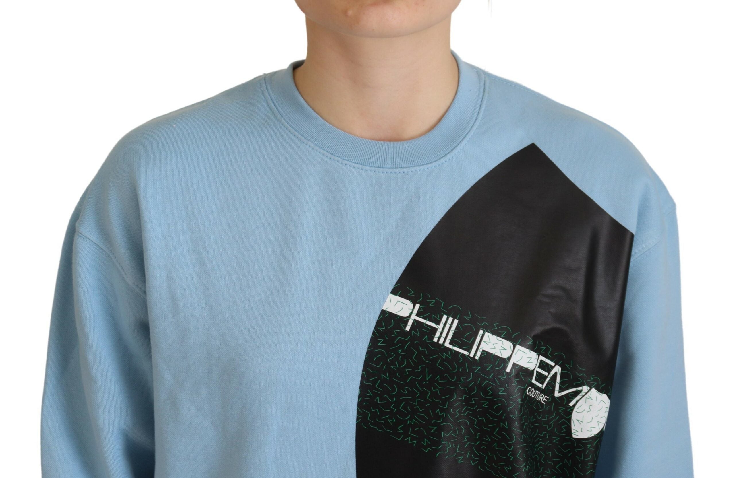 Philippe Model Eleganter hellblauer Pullover aus Baumwolle