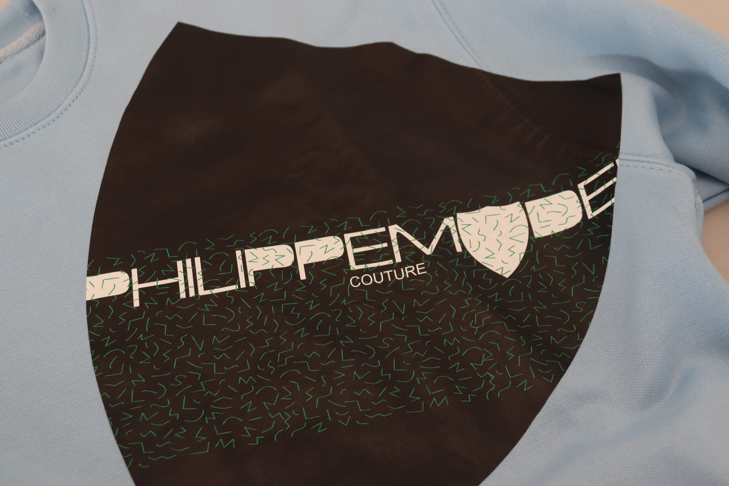 Philippe Model Eleganter hellblauer Pullover aus Baumwolle