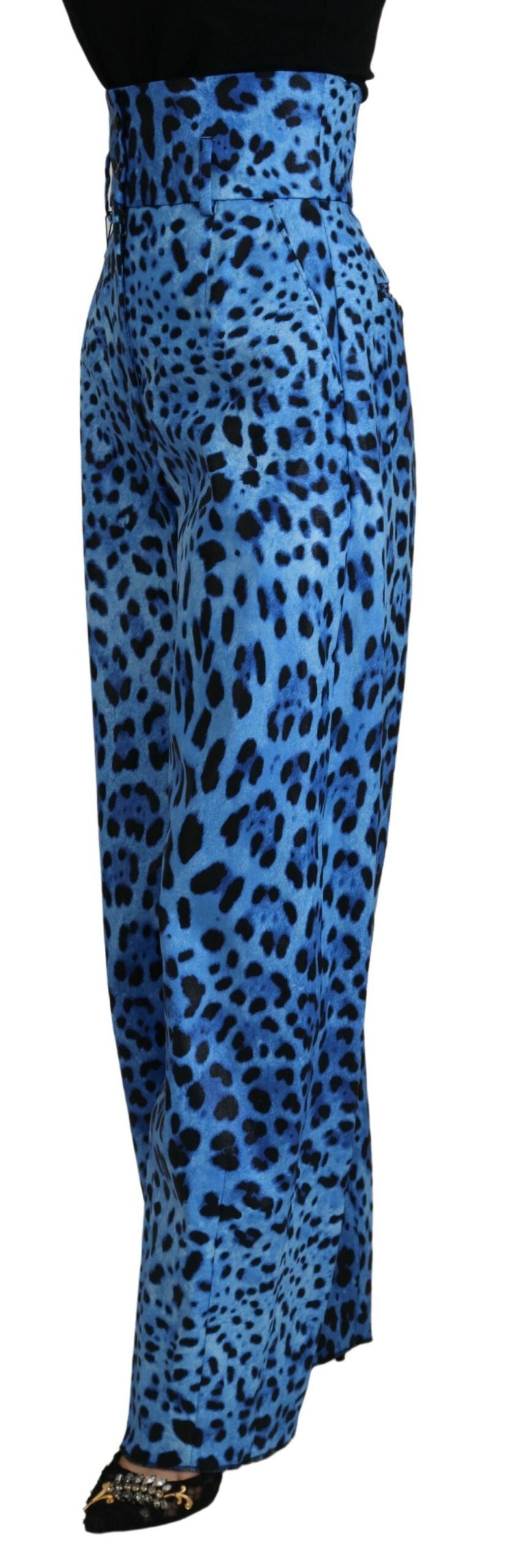 Dolce &amp; Gabbana Pantaloni drepți eleganți cu talie înaltă