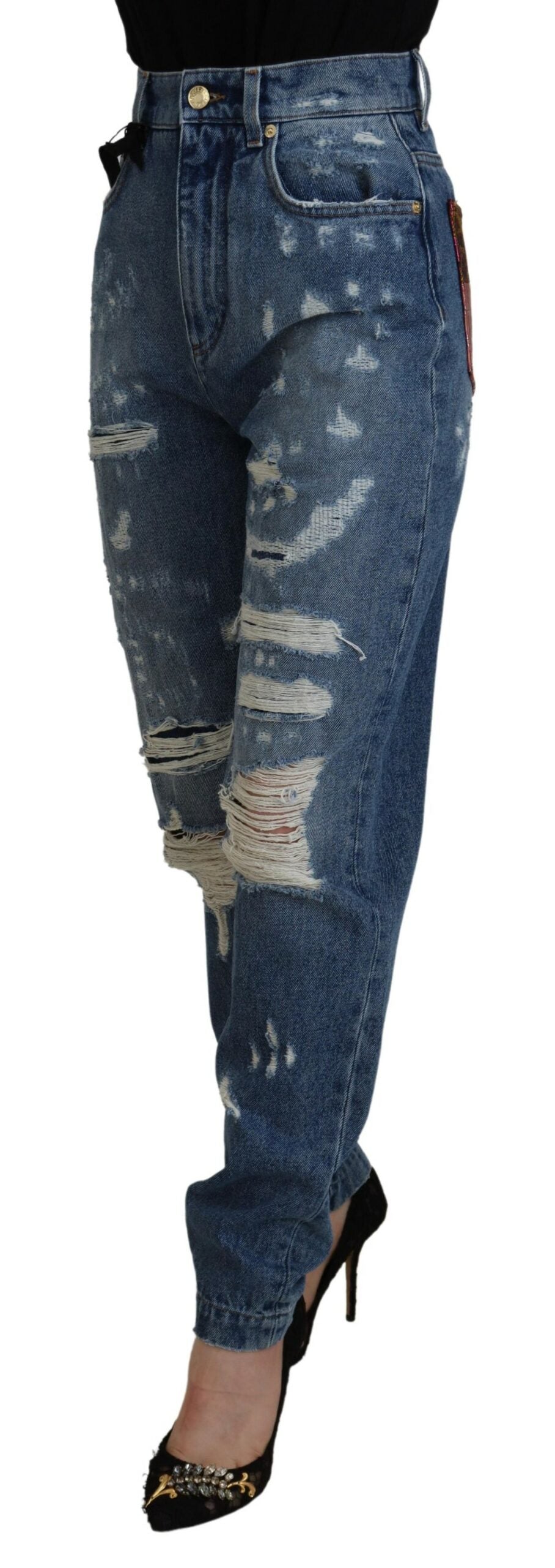 Blugi skinny eleganți cu talie înaltă Dolce &amp; Gabbana