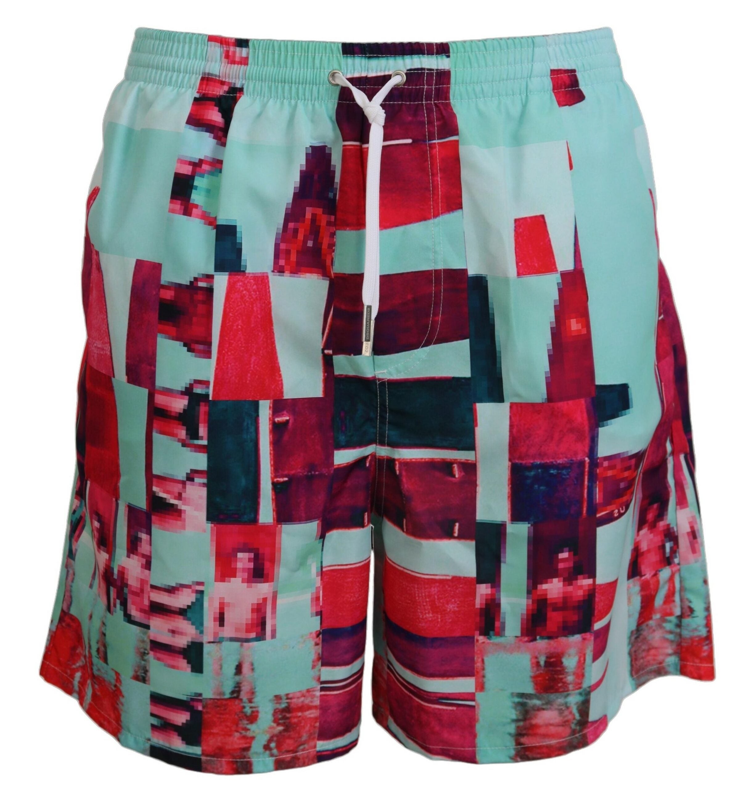 Dsquared² – Mehrfarbig bedruckte Badeshorts mit Boxer