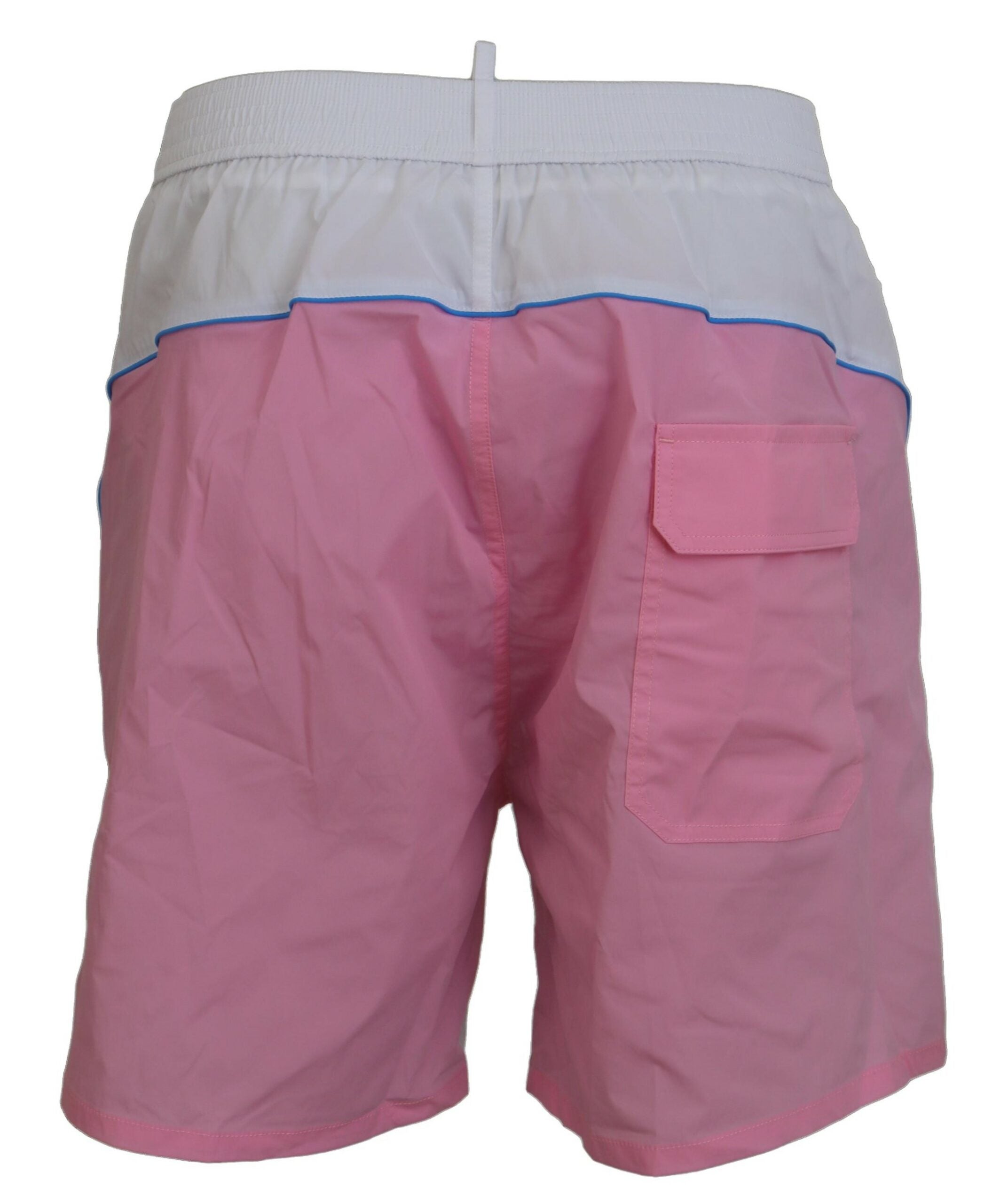 Pantaloni scurți de baie Dsquared² Chic cu imprimeu alb și roz