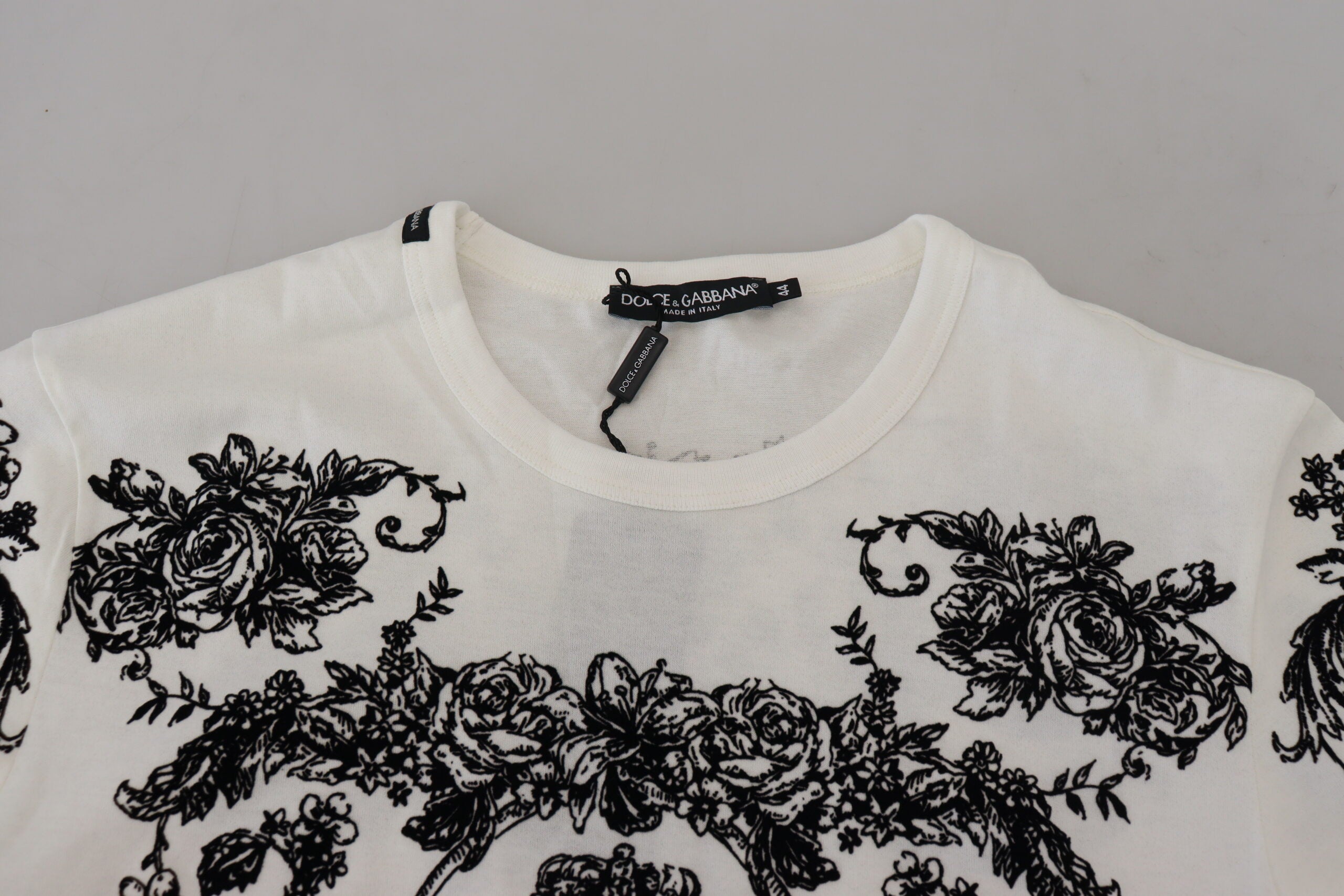 Tricou Dolce &amp; Gabbana Elegant Floral Crown