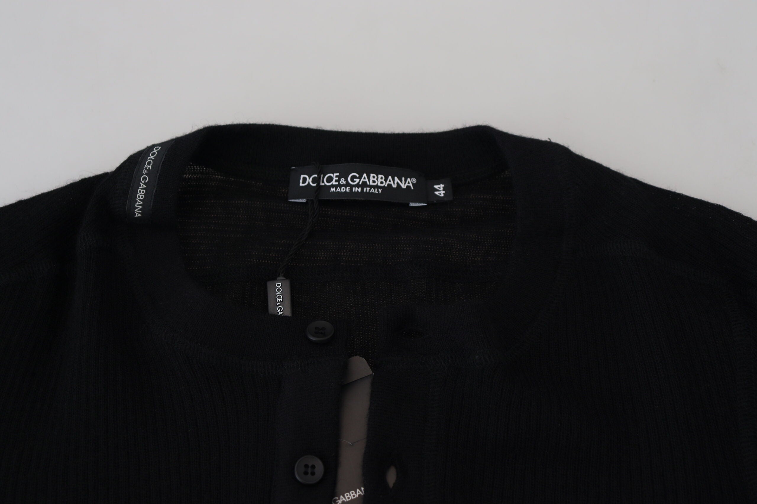 Pulover elegant Dolce &amp; Gabbana din cașmir negru