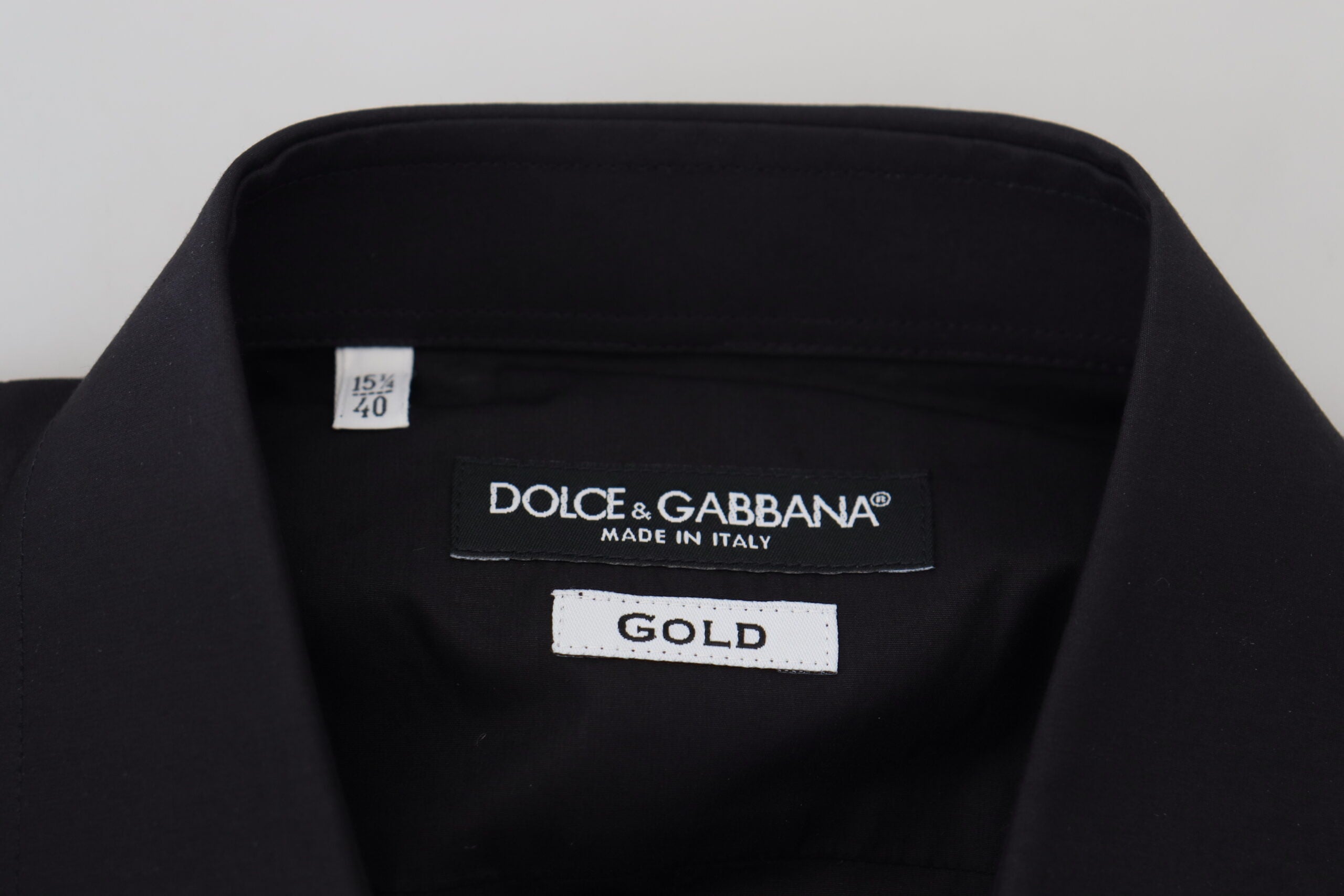 Dolce &amp; Gabbana Elegantes Baumwollhemd mit Blumenstickerei