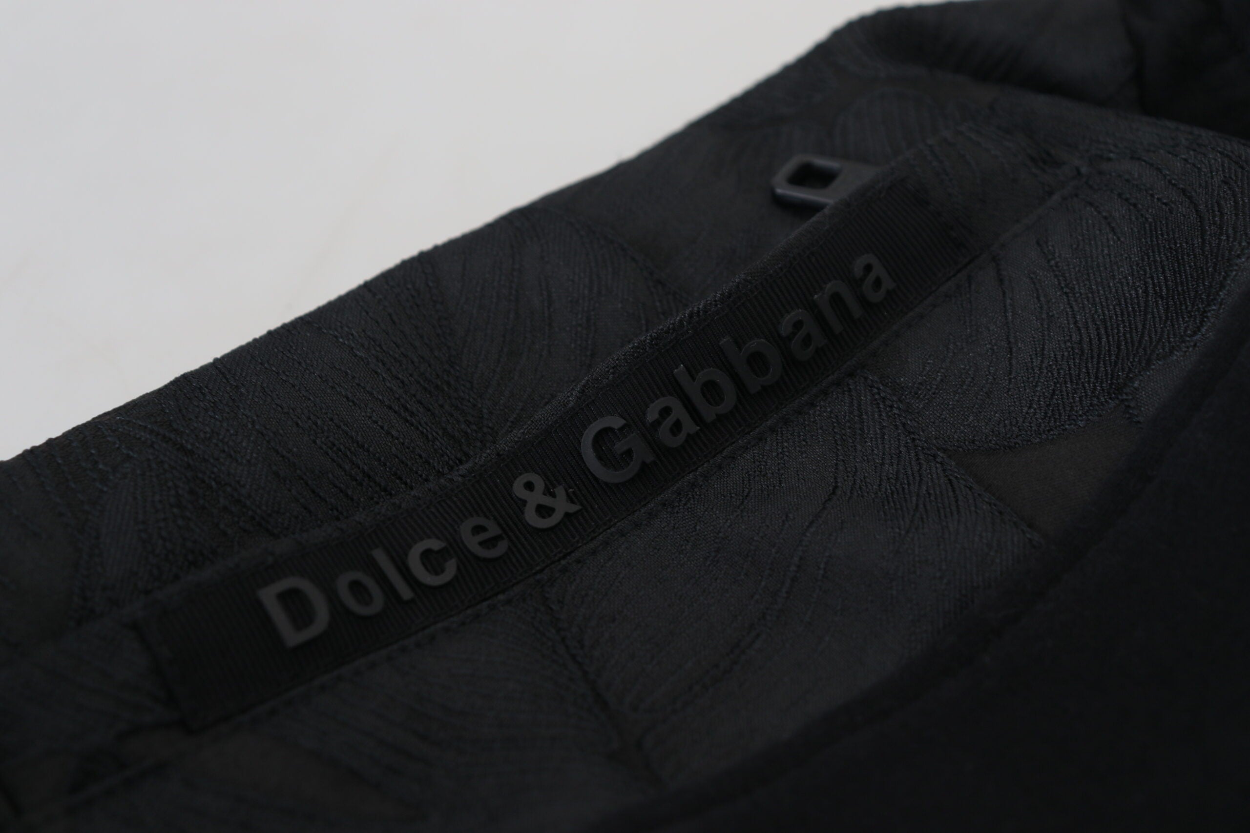 Dolce &amp; Gabbana Elegante schwarze Jogginghose für den modernen Mann
