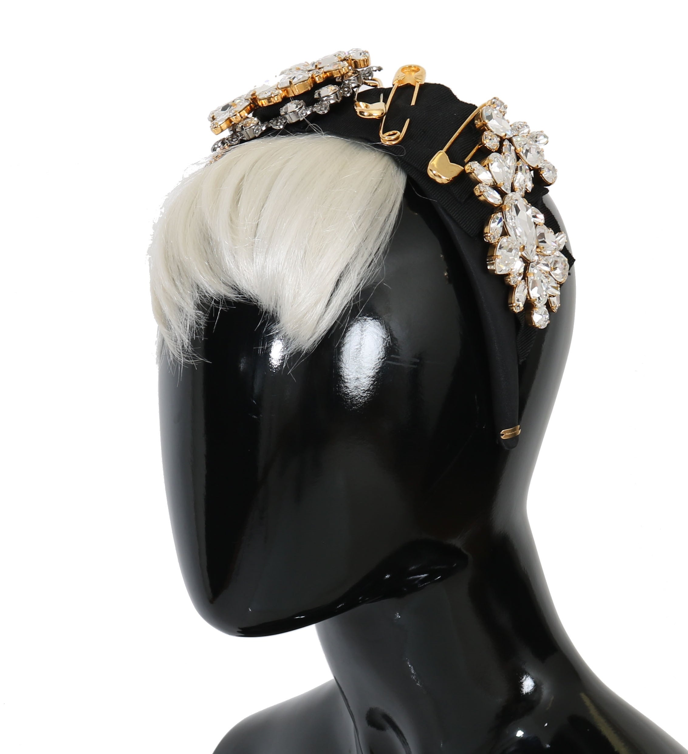 Dolce &amp; Gabbana - Diademă elegantă cu cristale negre