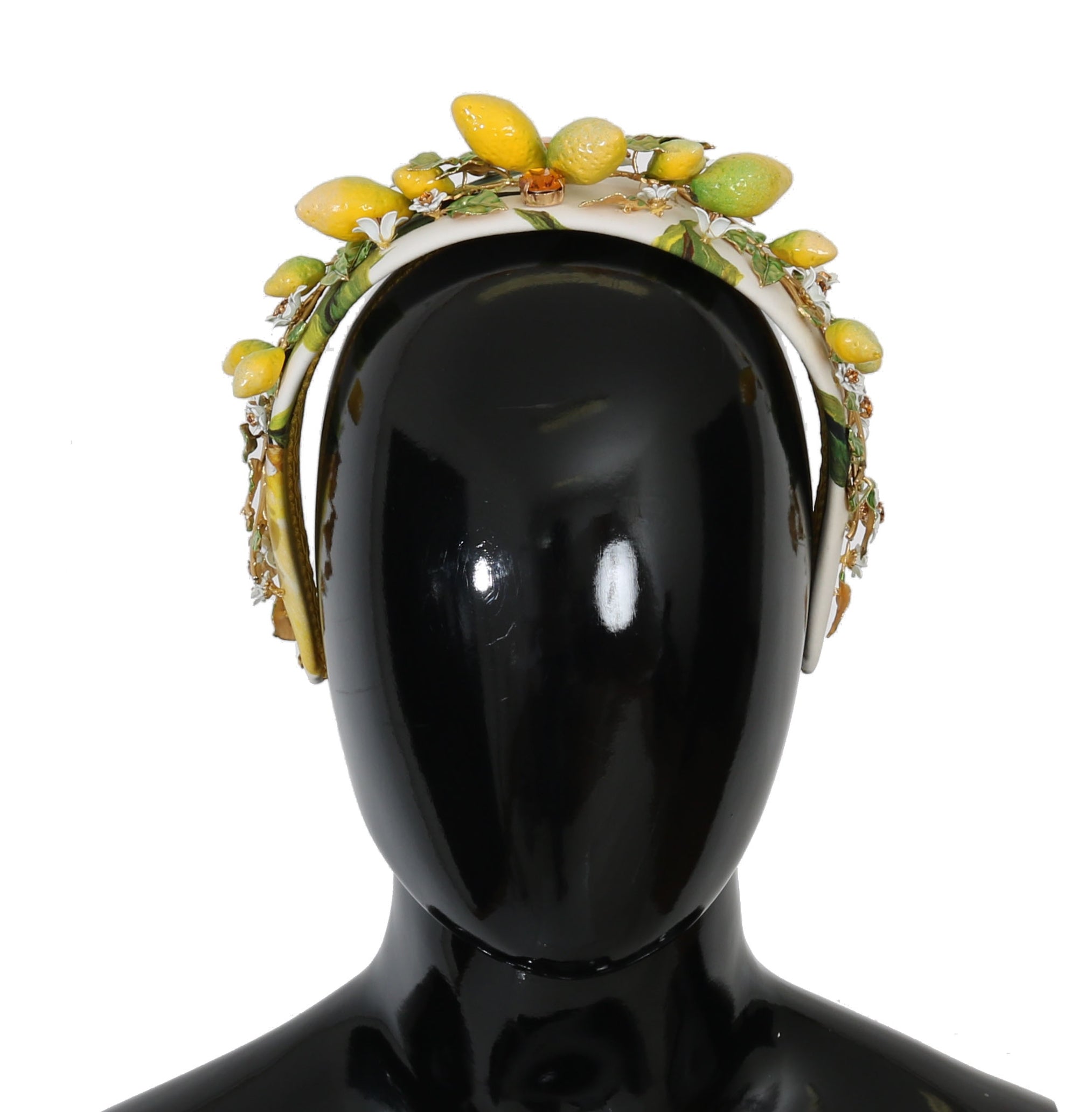 Diademă cu cristale și lămâie siciliană Dolce &amp; Gabbana