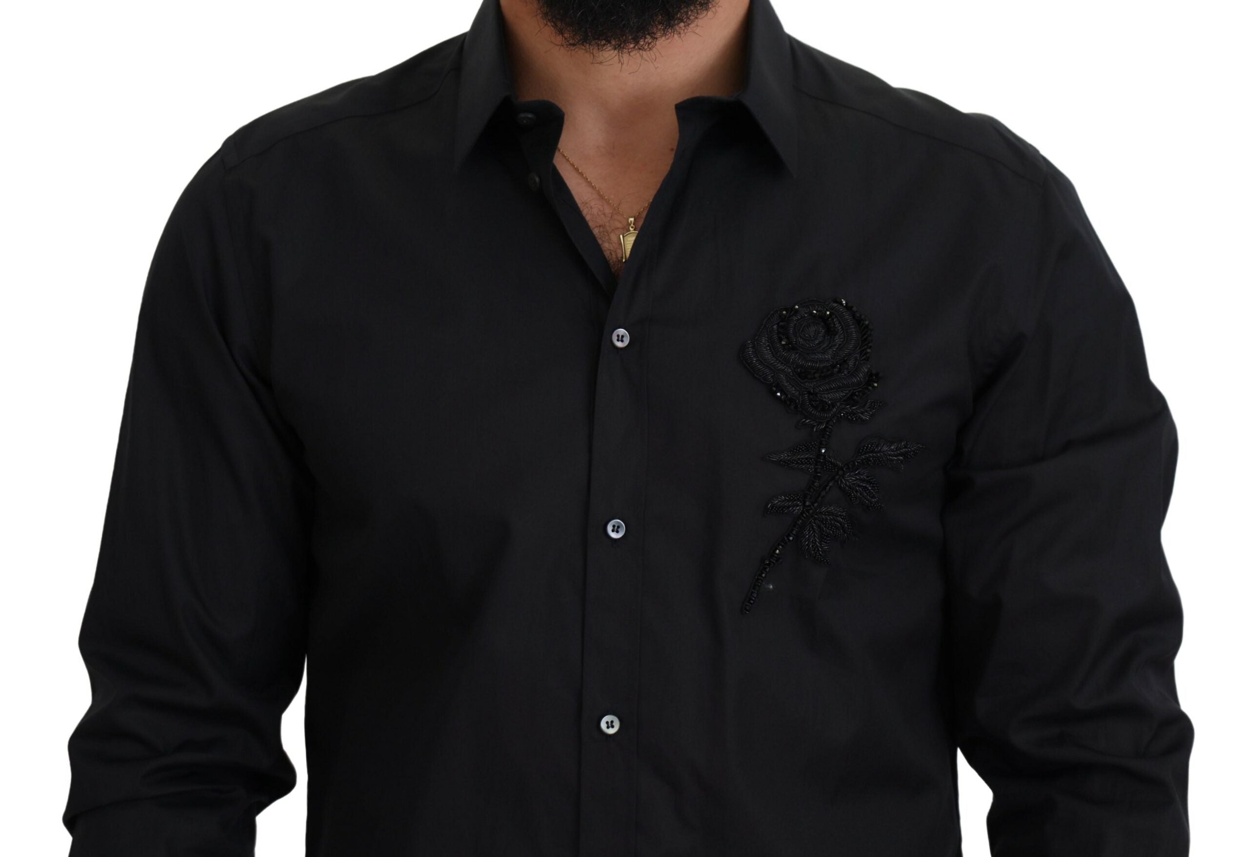 Cămașă elegantă Dolce &amp; Gabbana, croială slim fit, stil formal