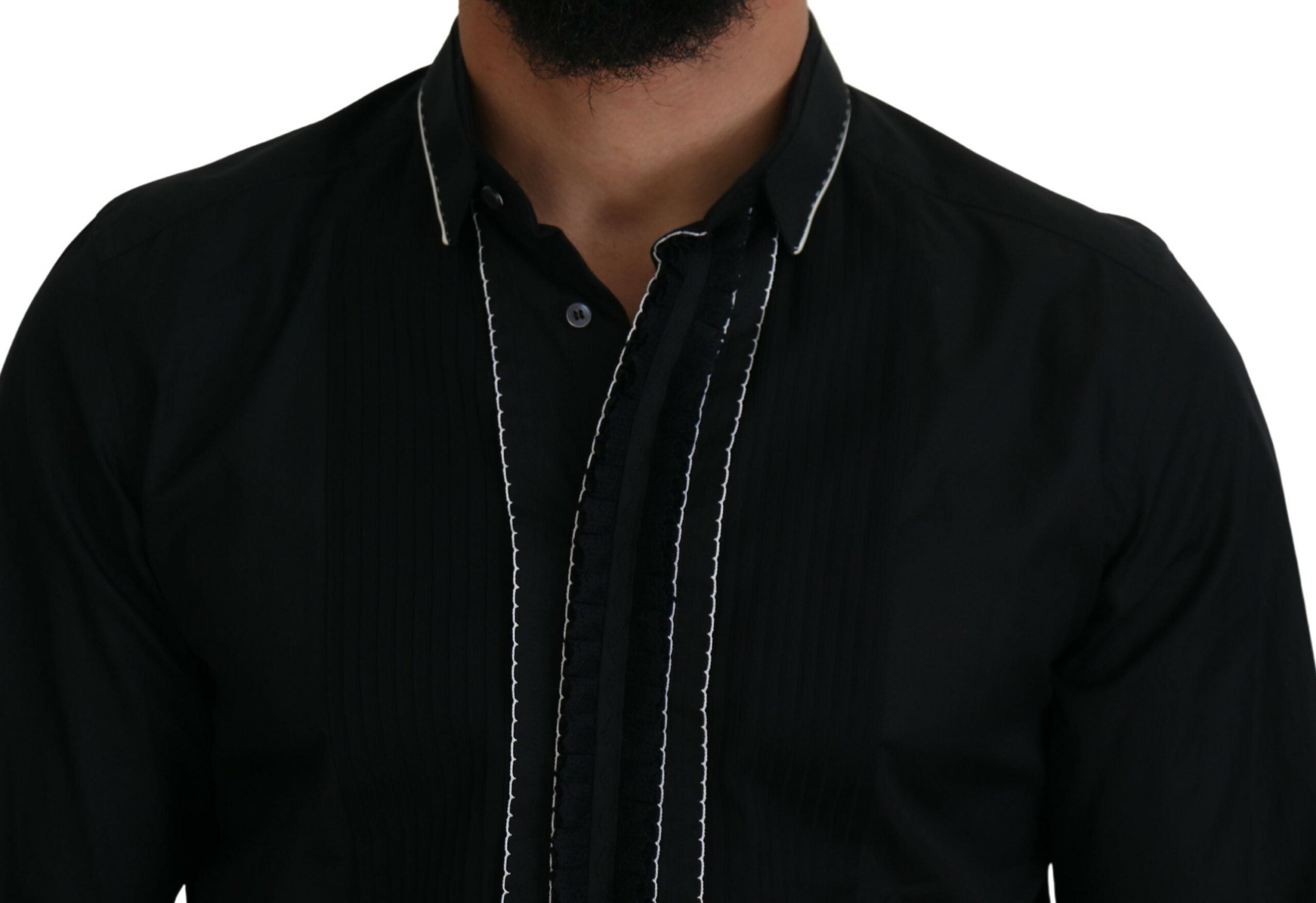 Dolce &amp; Gabbana – Elegantes Smokinghemd im Slim Fit