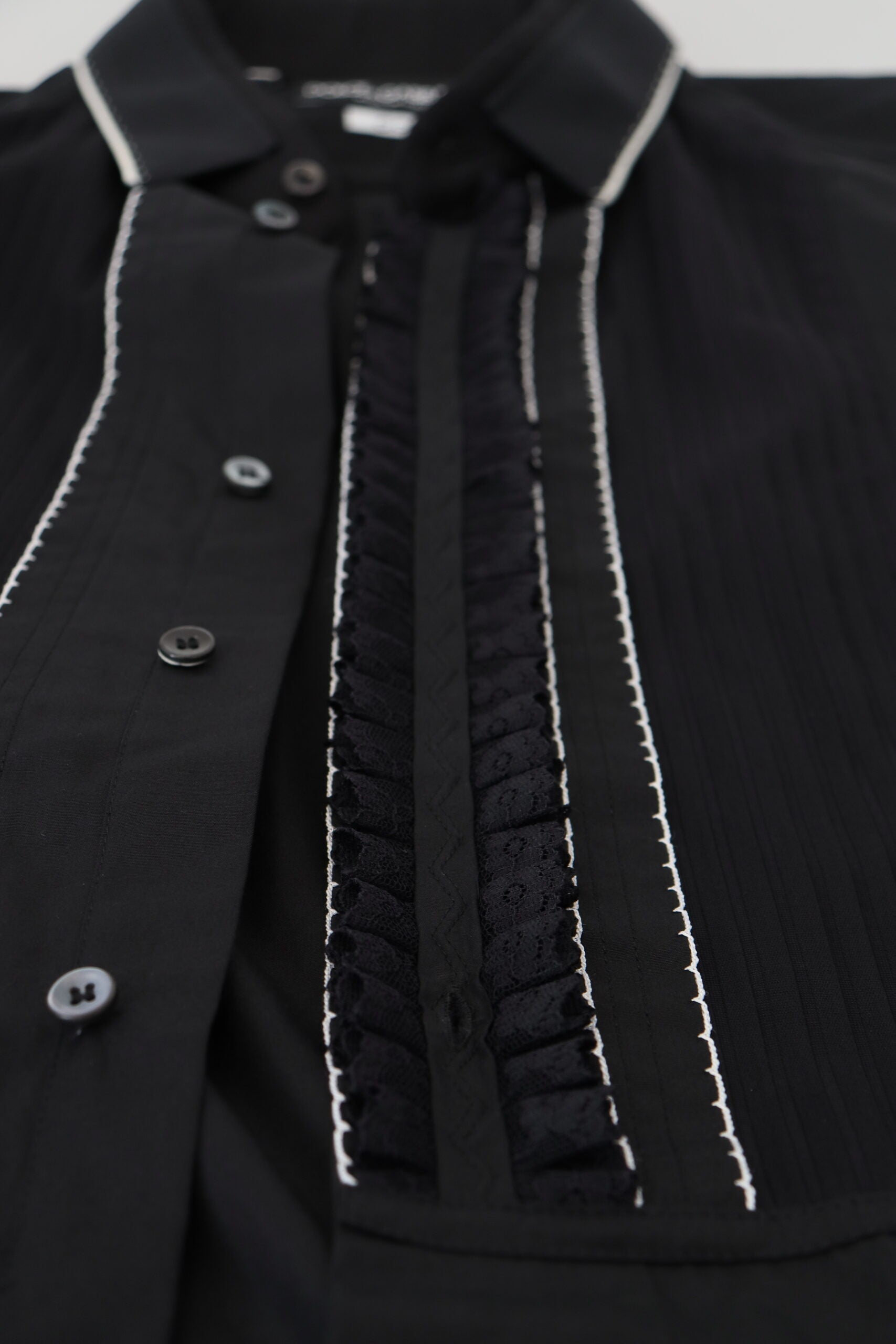 Dolce &amp; Gabbana – Elegantes Smokinghemd im Slim Fit